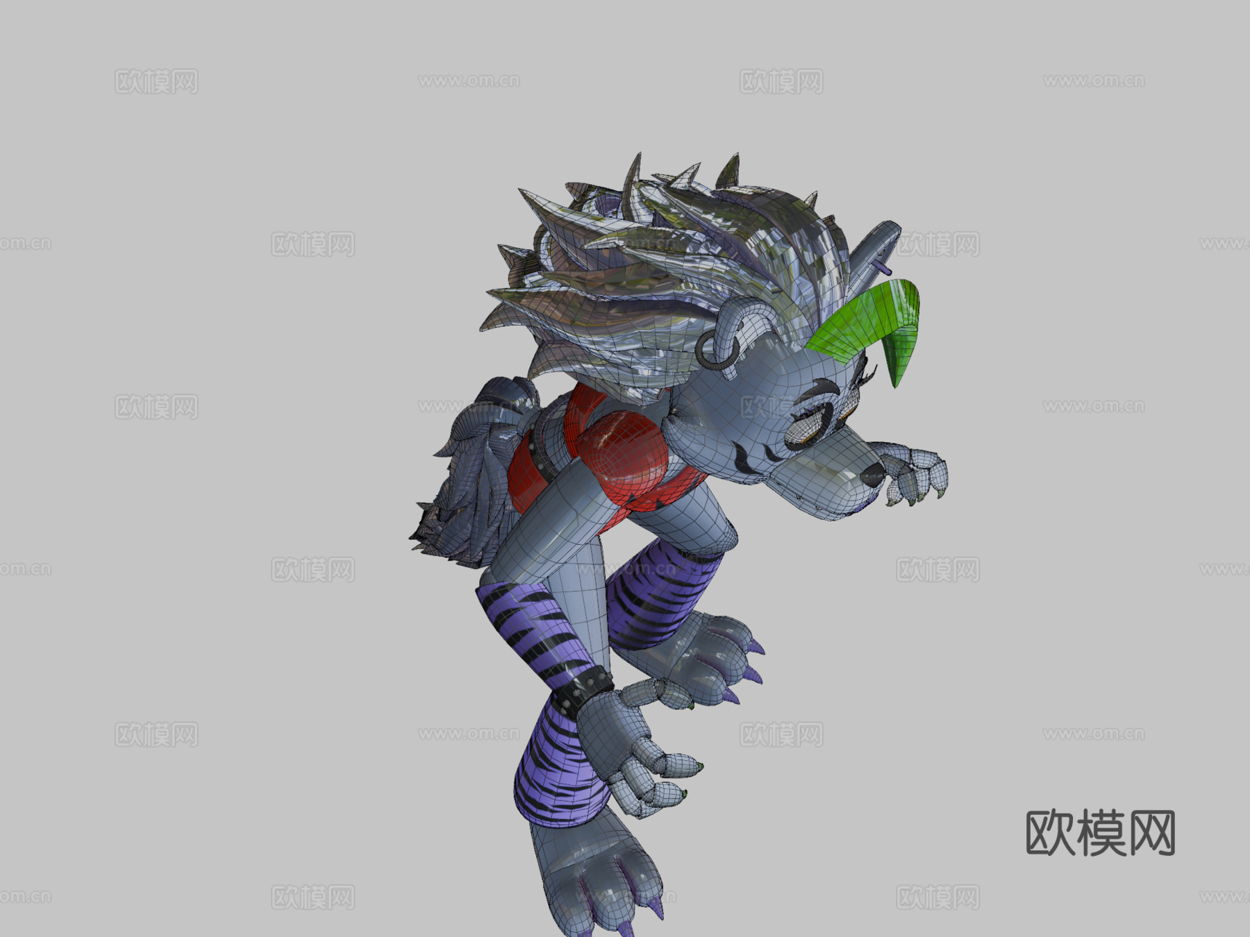 FNaF安全漏洞中的性感狼3d模型