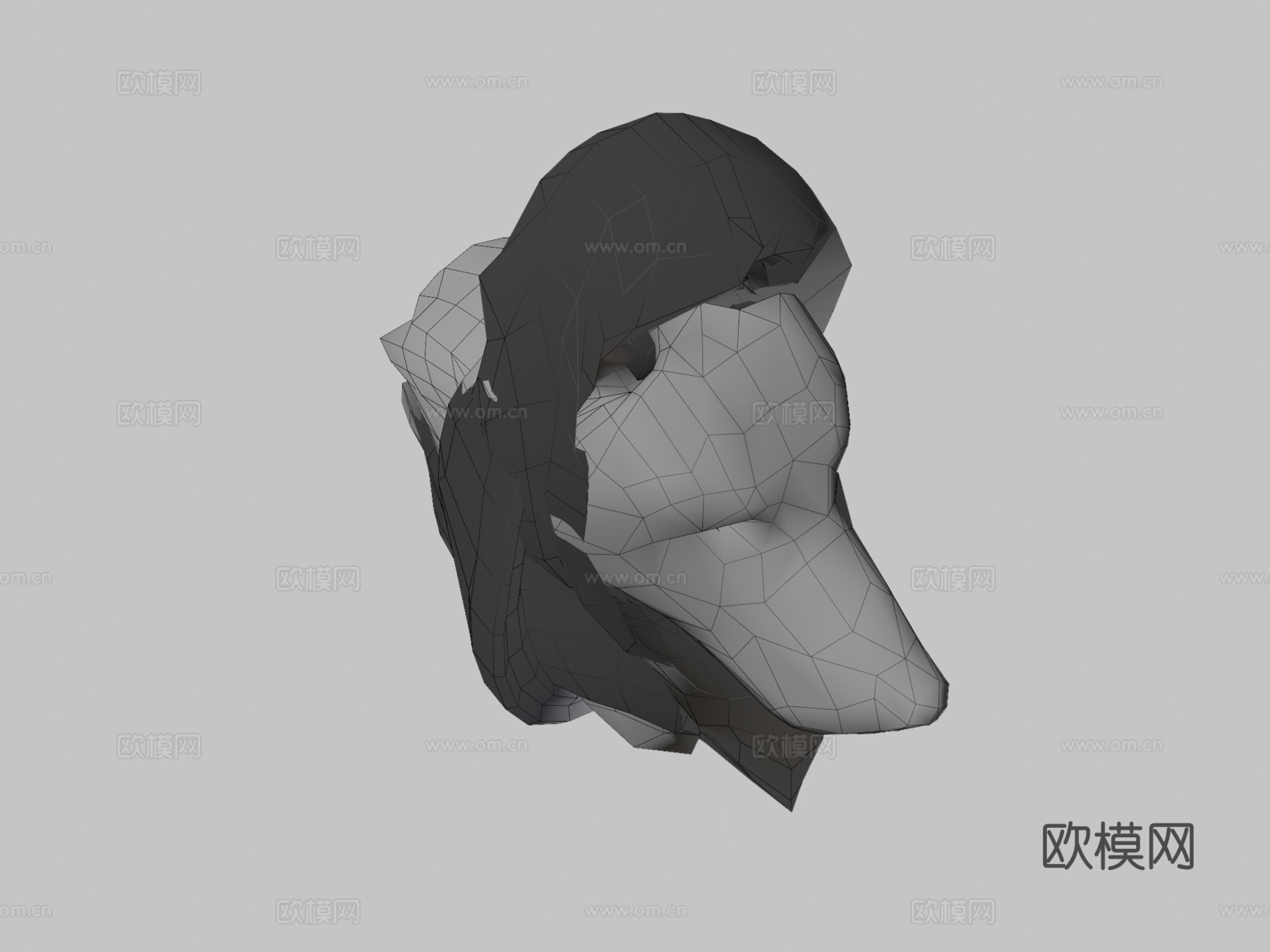 动物界-德国牧羊犬3d模型