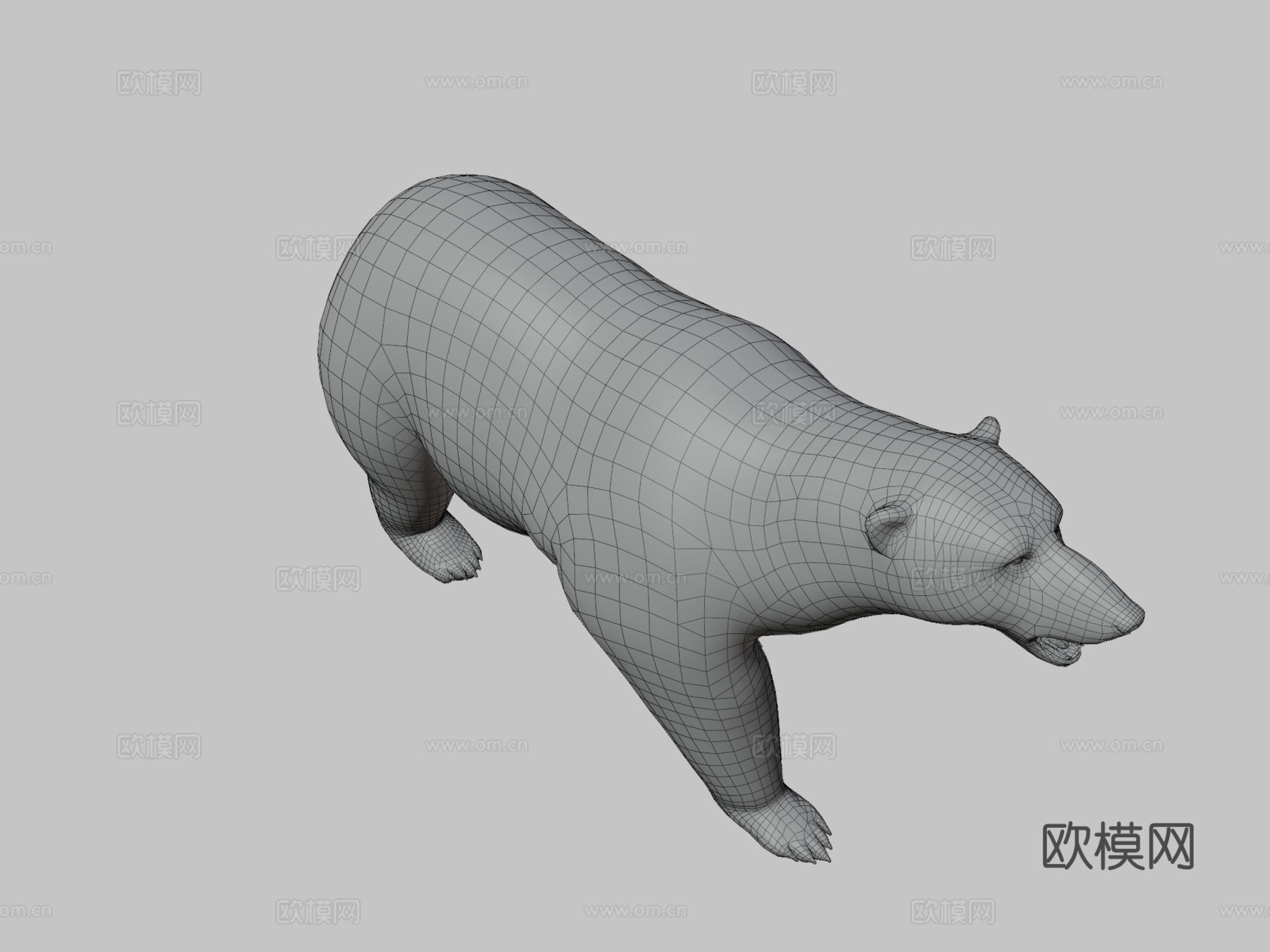 北极熊3d模型
