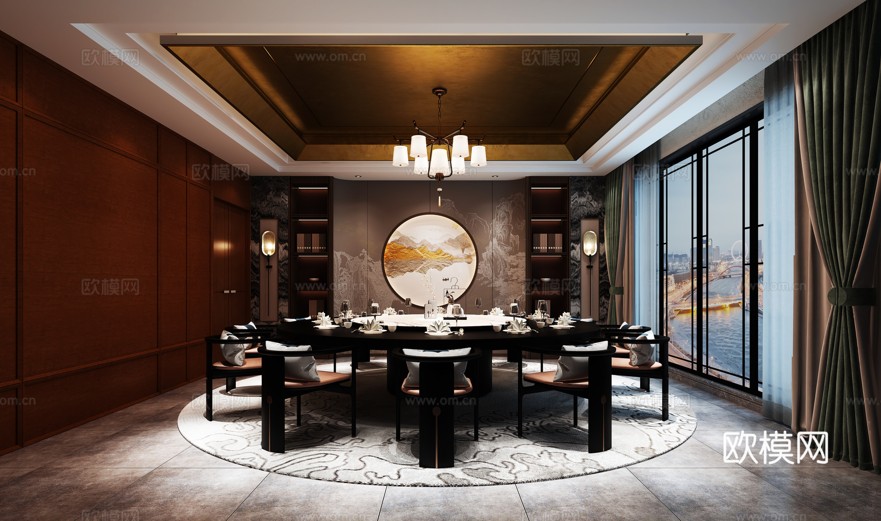 包厢 包间 餐厅包厢 餐饮包间 餐饮包房3d模型