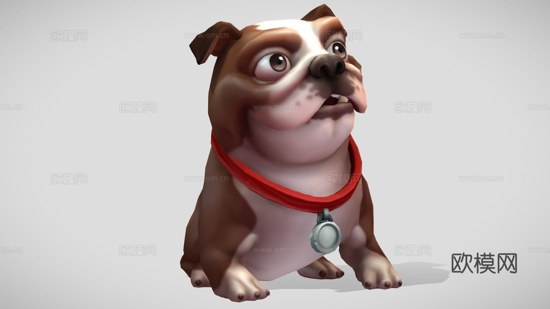 斗牛犬3d模型