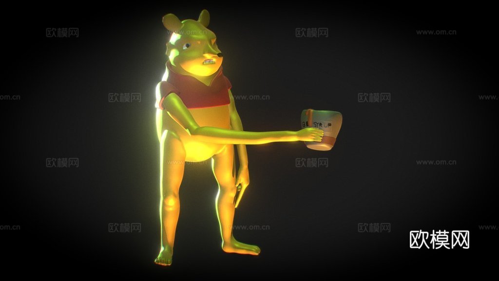 蜜蜂糖浆3d模型