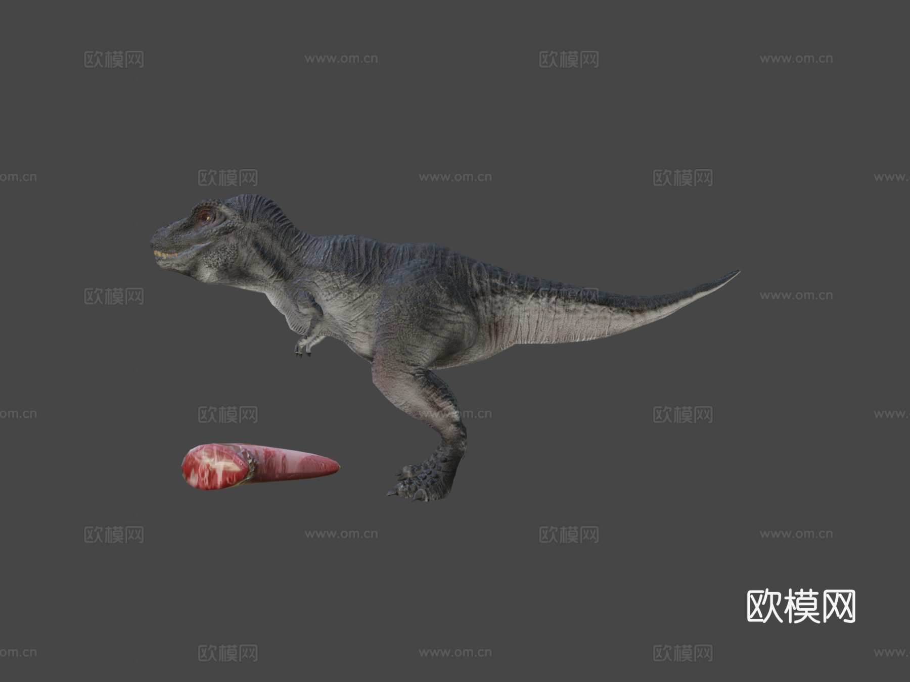 低多边形写实恐龙-霸王龙3d模型