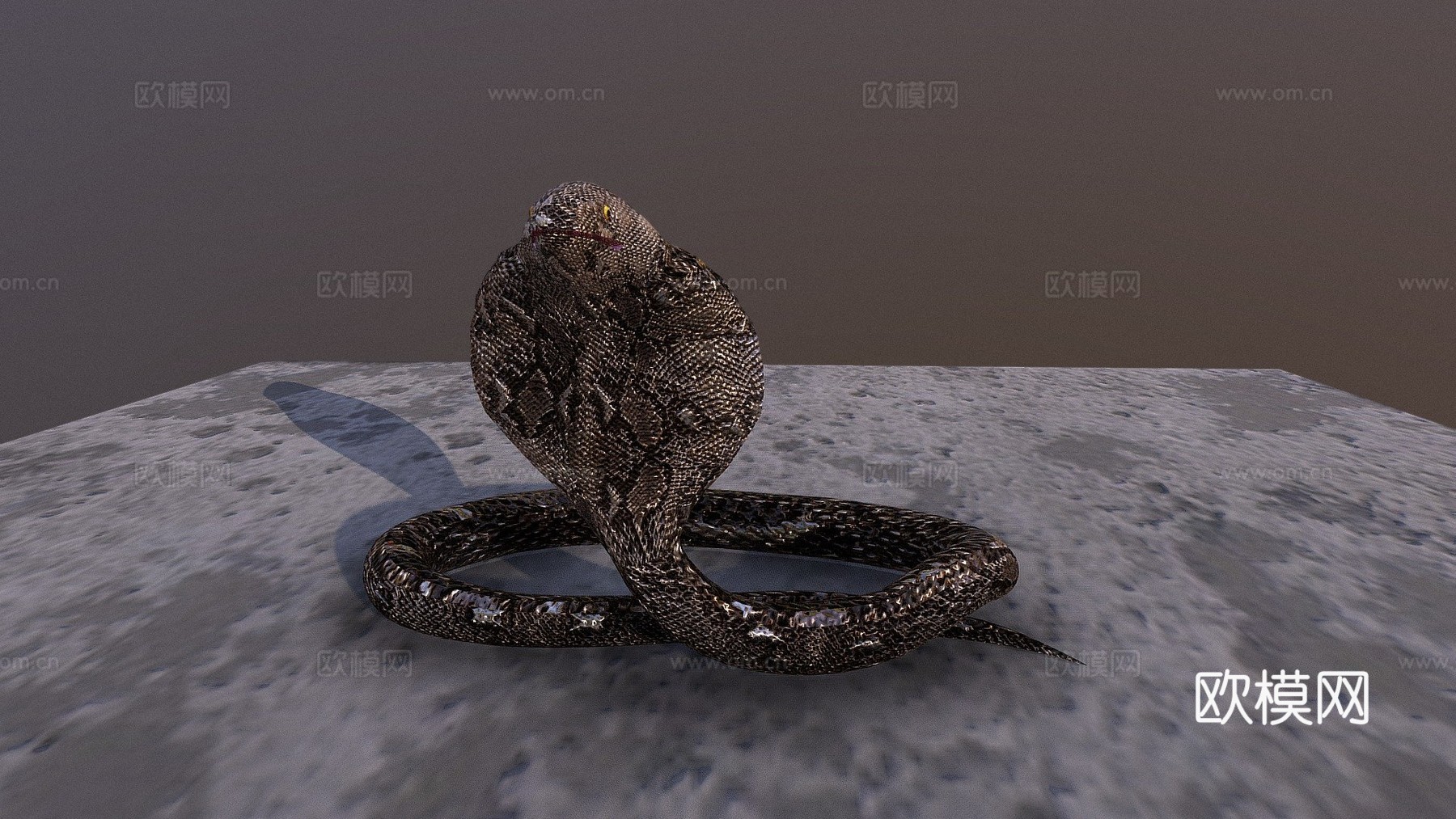 眼镜王蛇3d模型