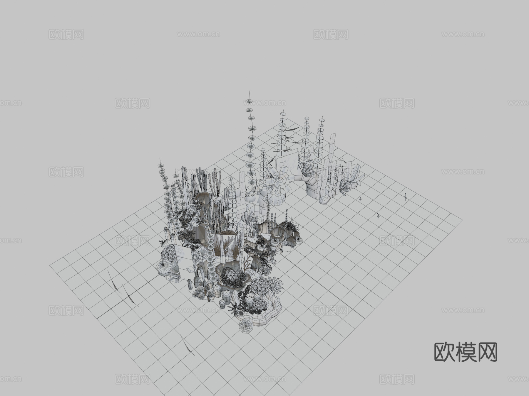 美丽海鱼3d模型