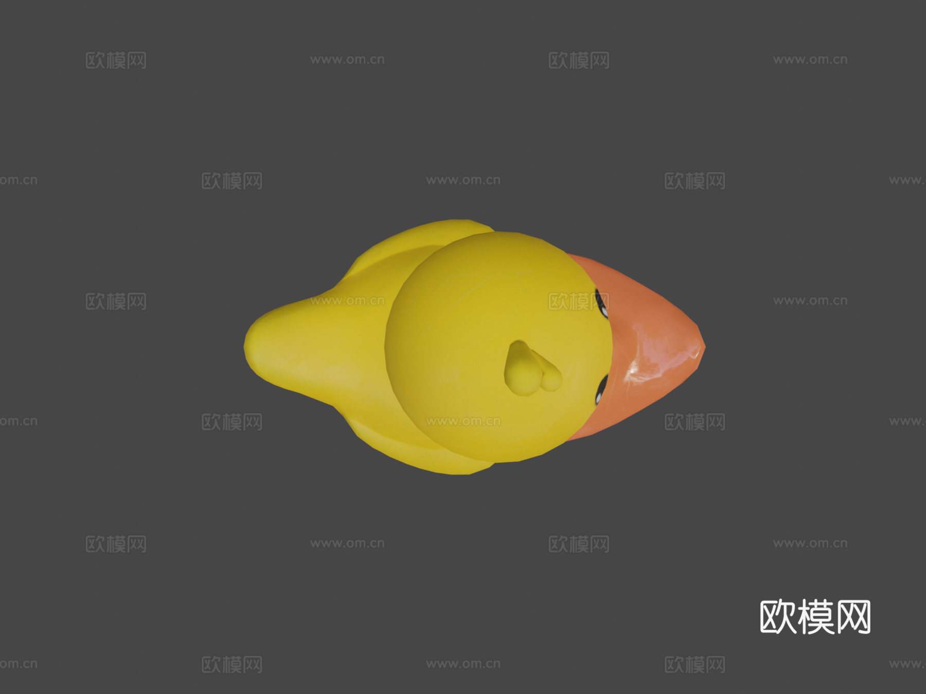 卡通橡皮鸭3d模型