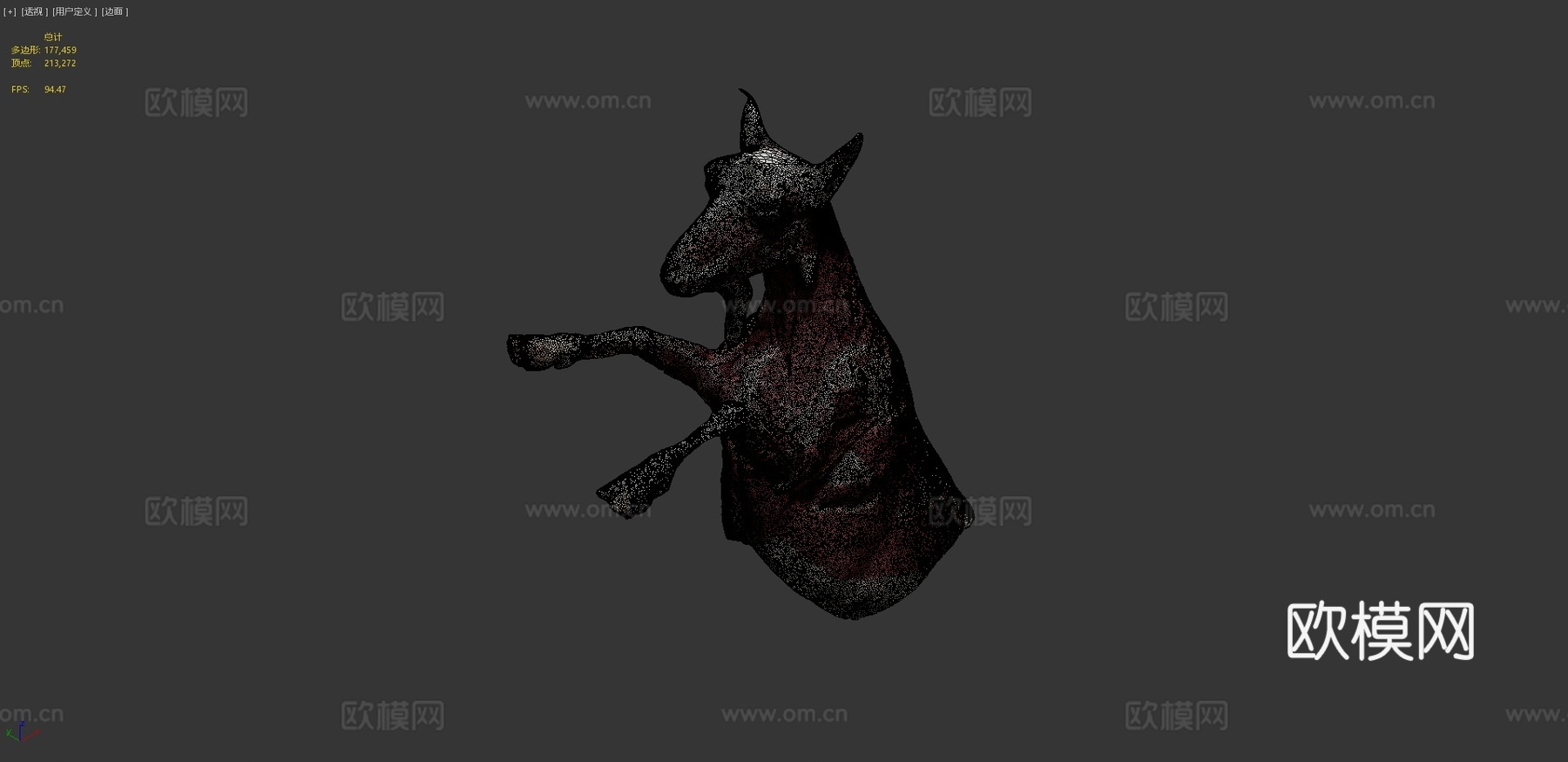 小山羊-肌肉3d模型
