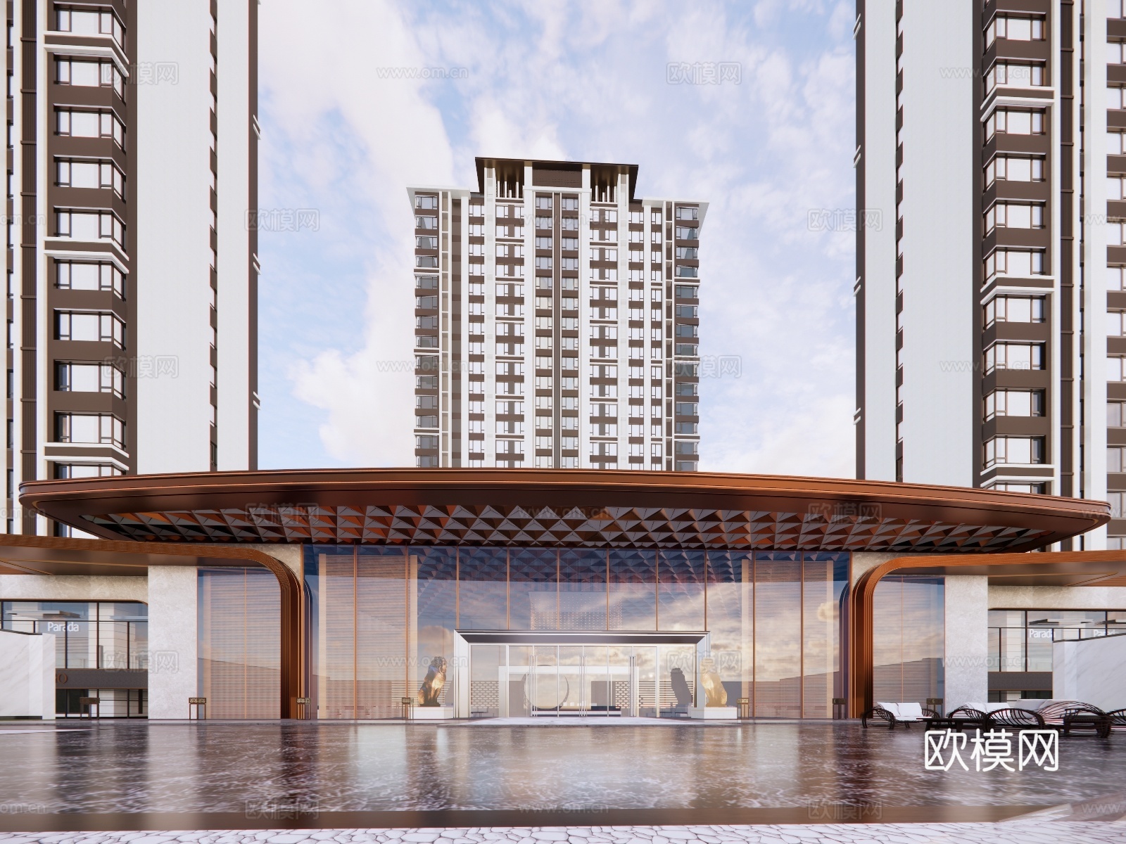 商业建筑售楼处建筑su模型