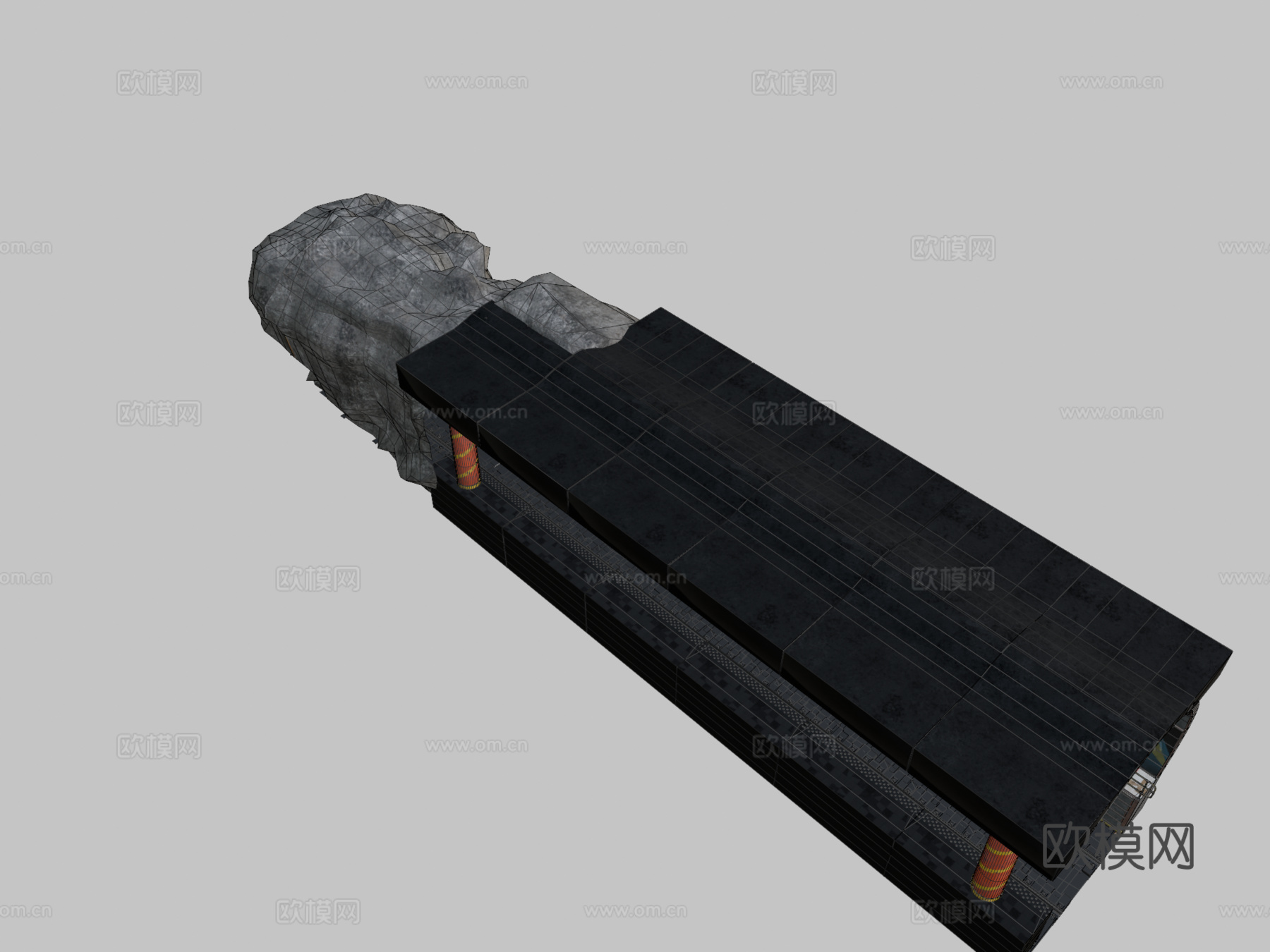 波比游乐时光3火车站3d模型