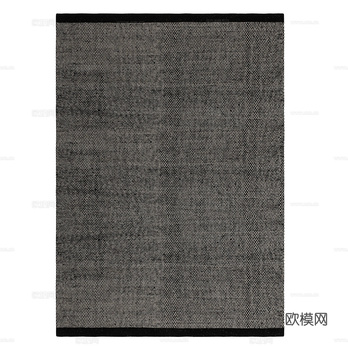 现代北欧布艺地毯3d模型