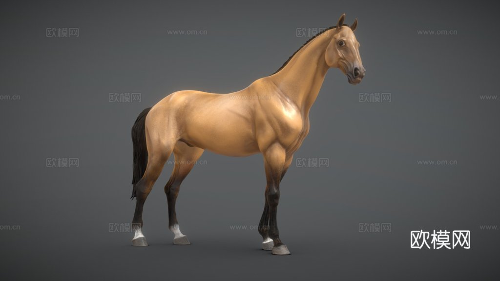 马-3D雕刻3d模型