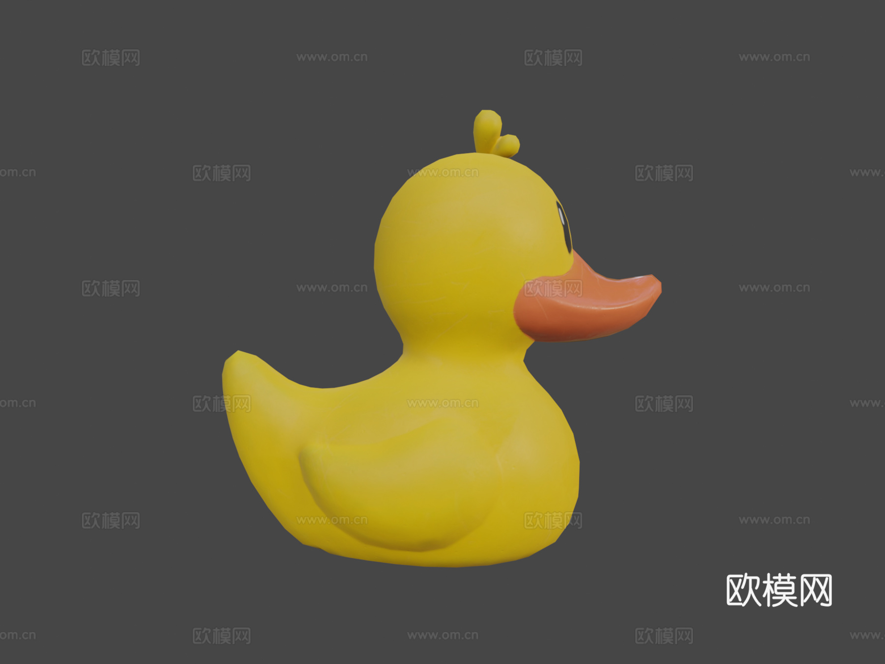 卡通橡皮鸭3d模型