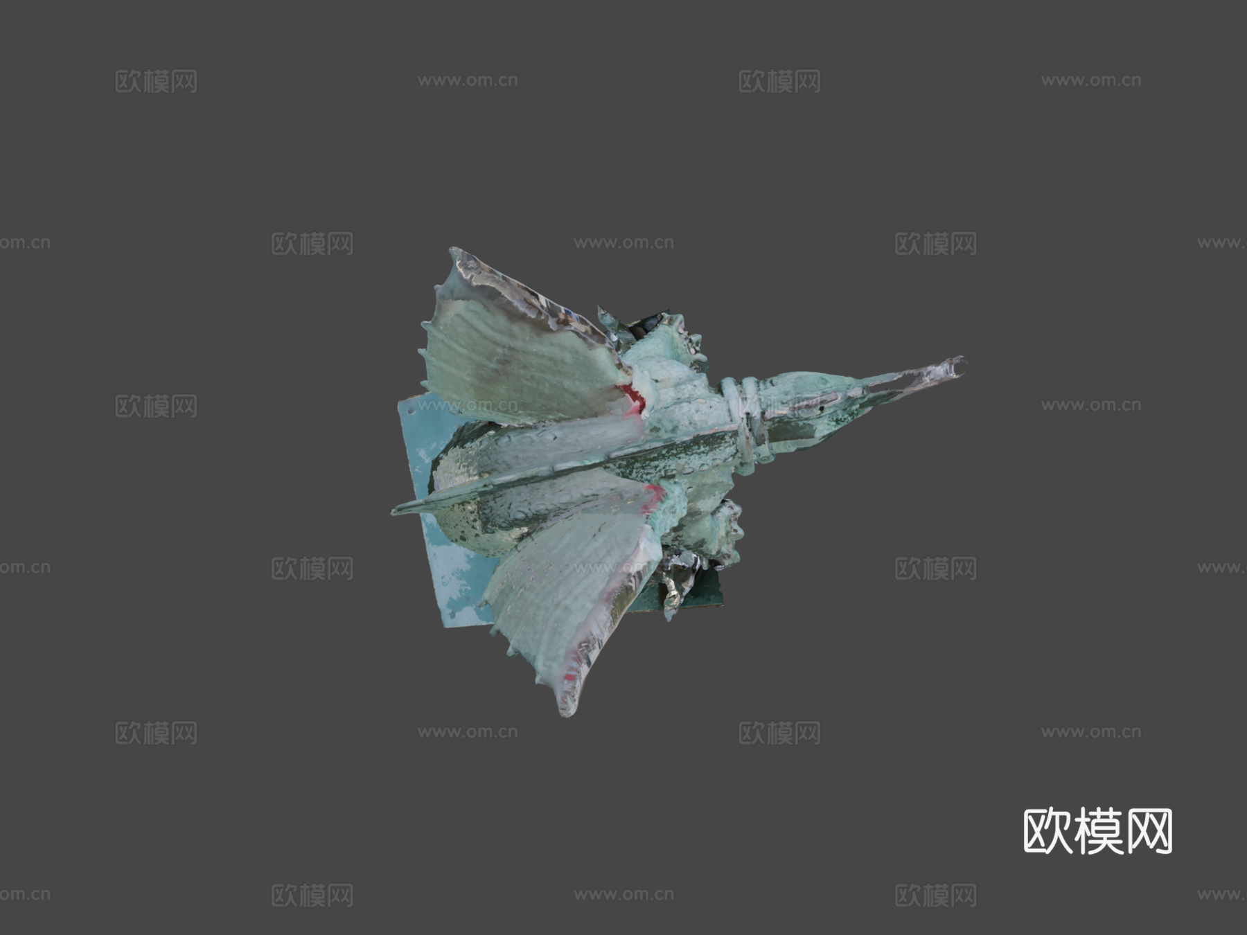 龙雕塑3d模型