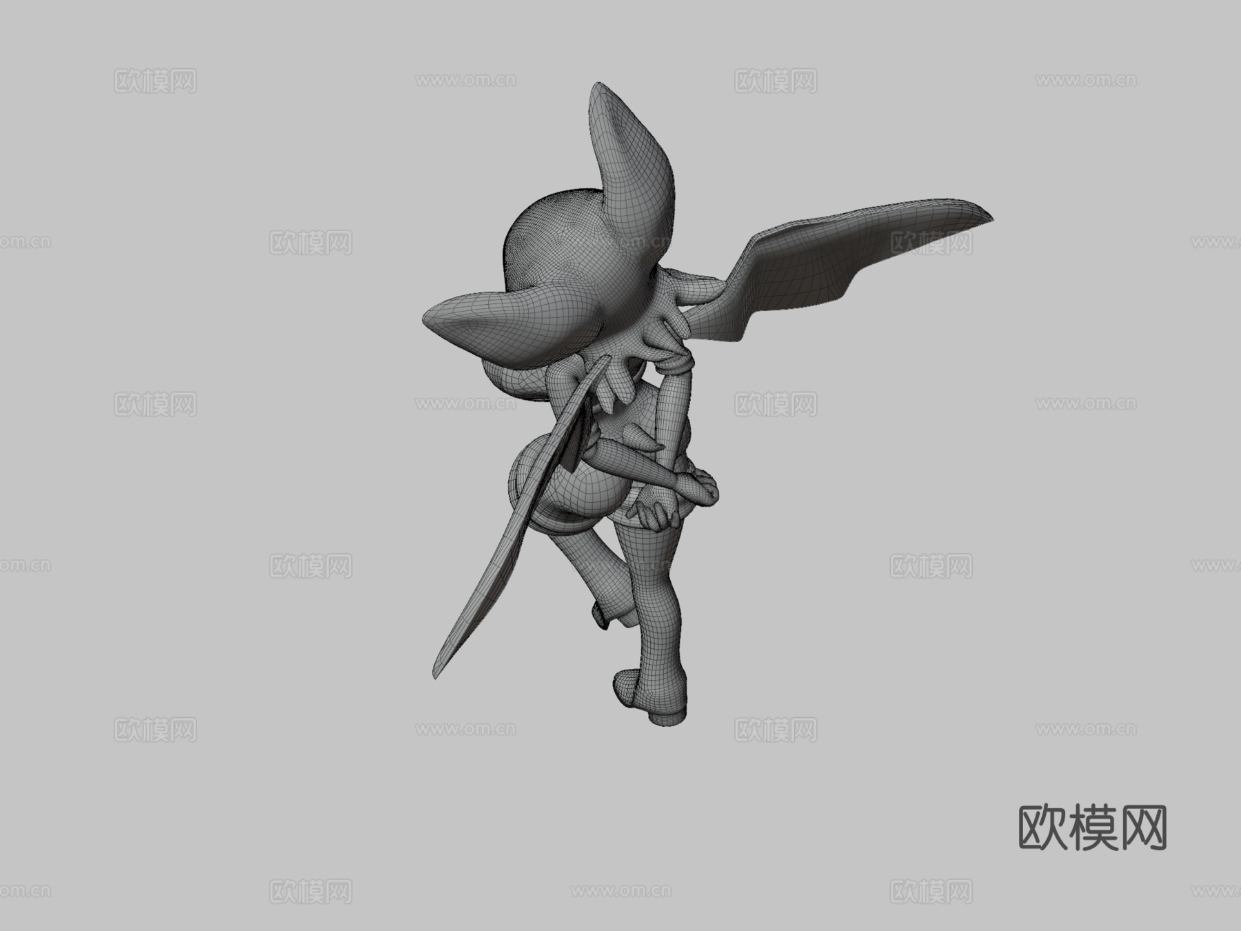 蝙蝠露姬3d模型