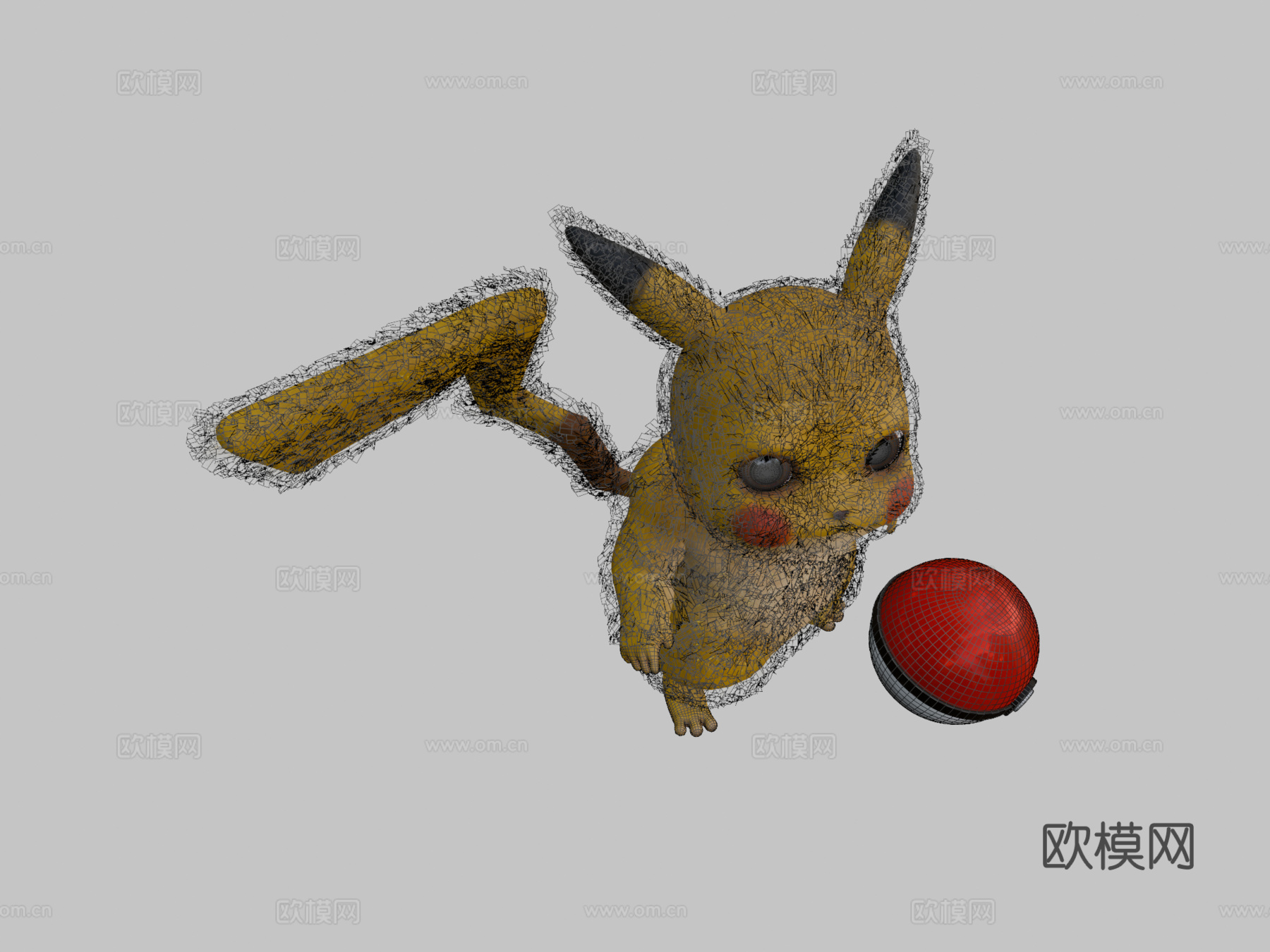 皮卡丘3d模型