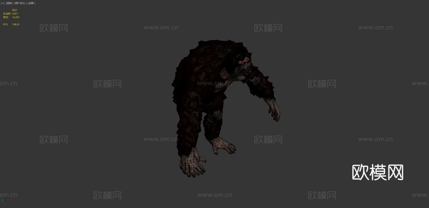 黑猩猩3d模型