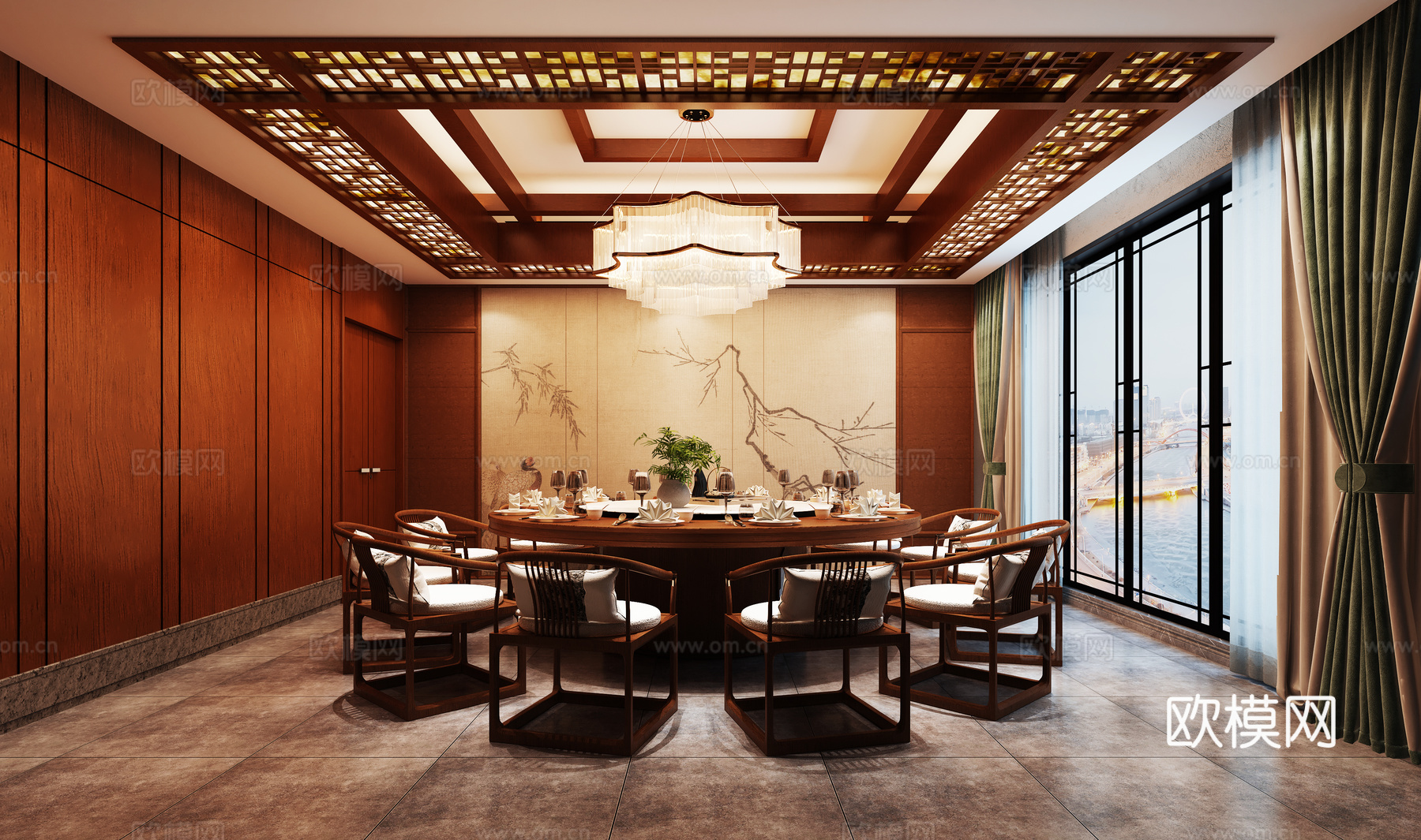 包厢 包间 餐厅包厢 餐饮包间 餐饮包房3d模型