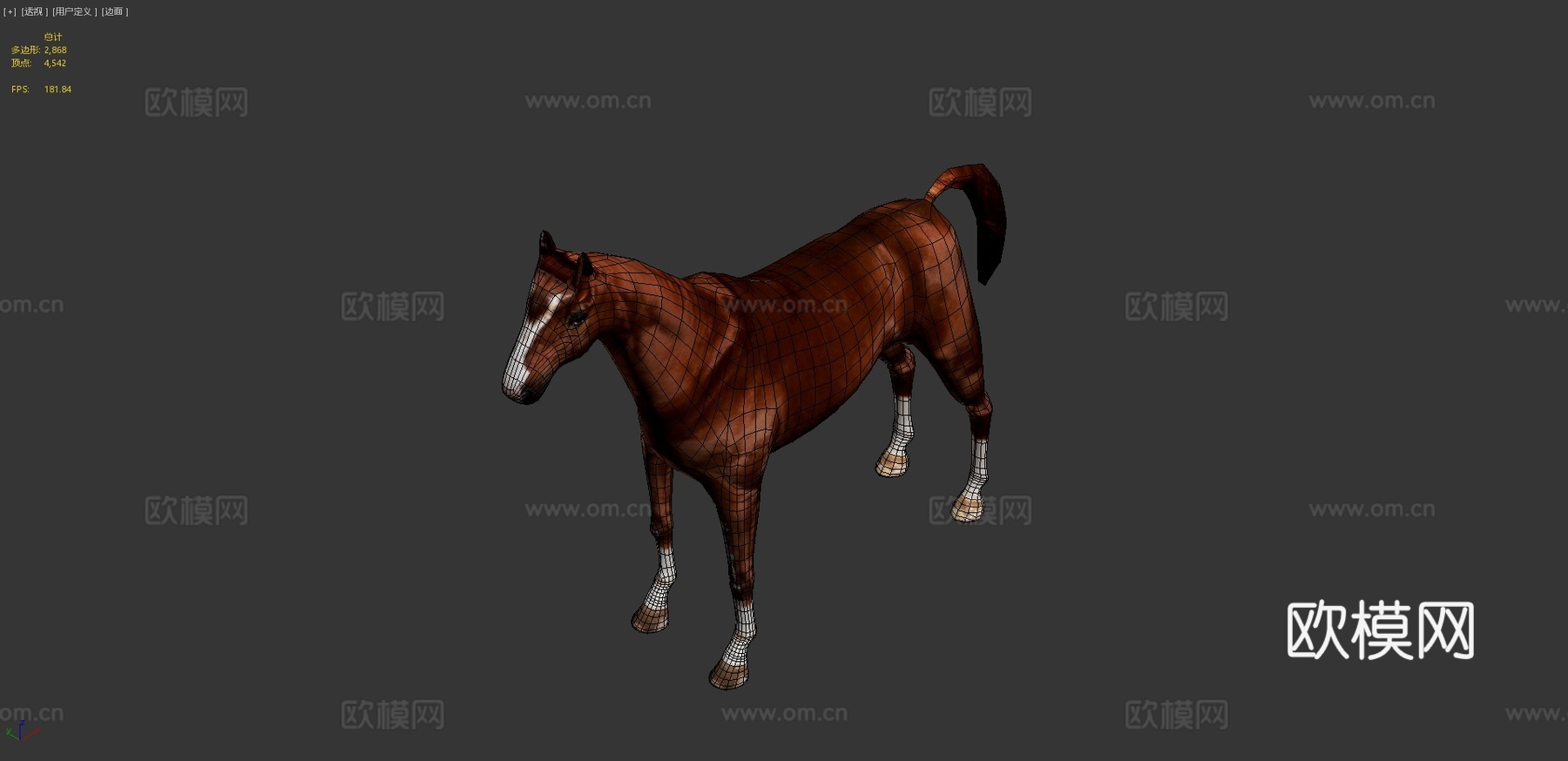 马3d模型