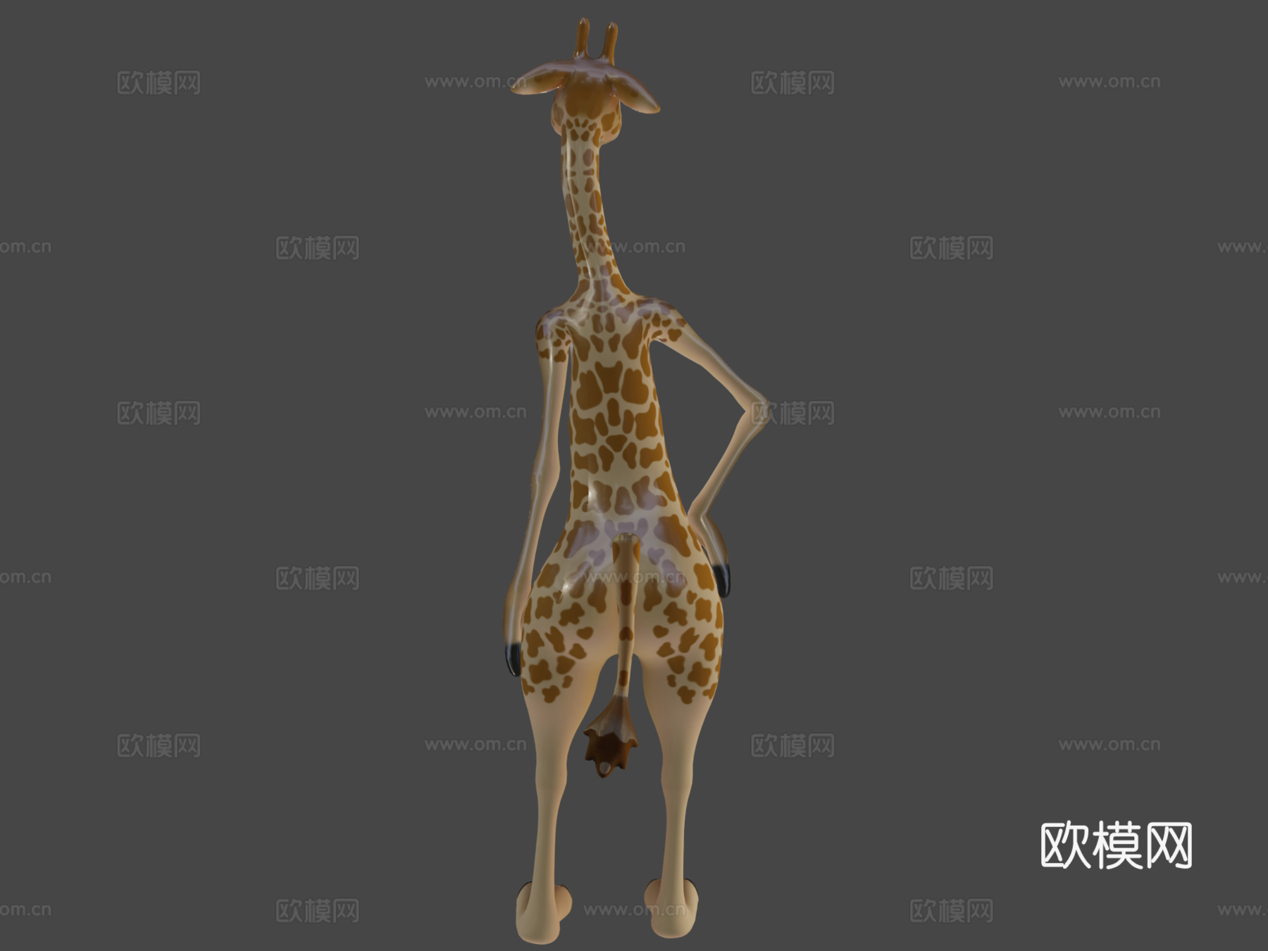 长颈鹿内基3d模型