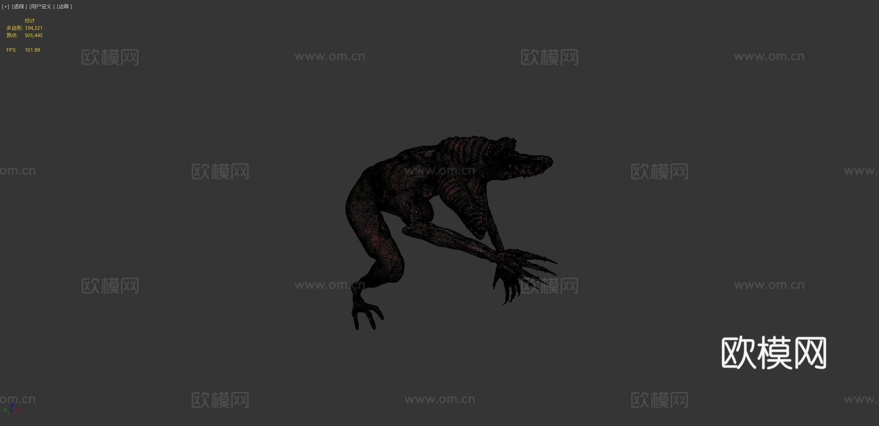 稀有闪光魔王熊3d模型