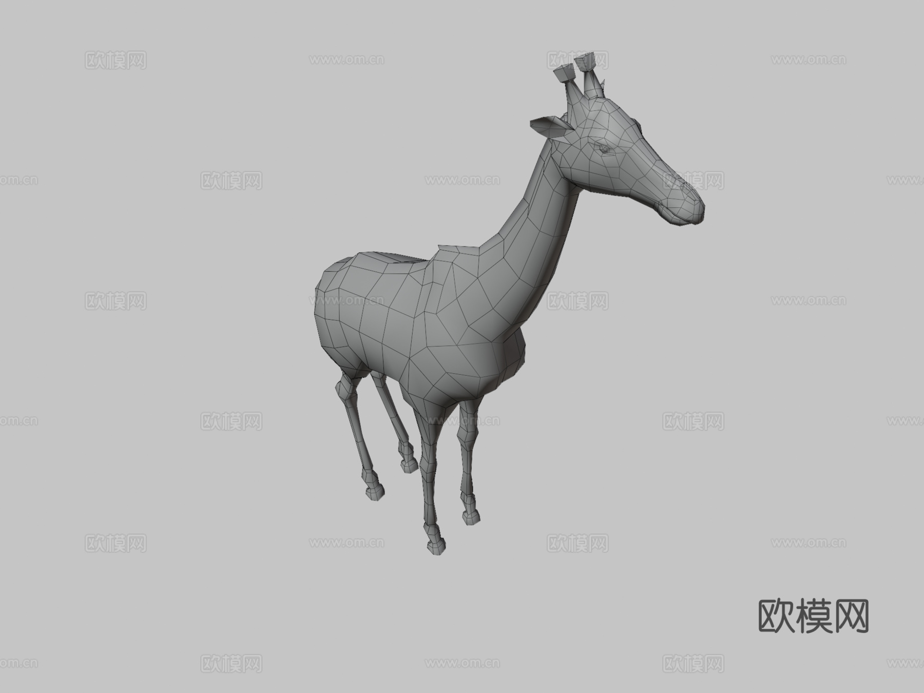 DRT-野生动物-长颈鹿3d模型