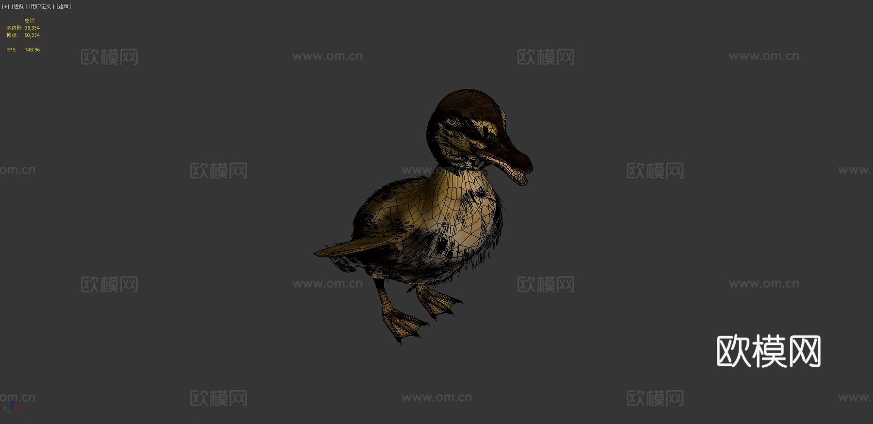 小鸭鸭3d模型