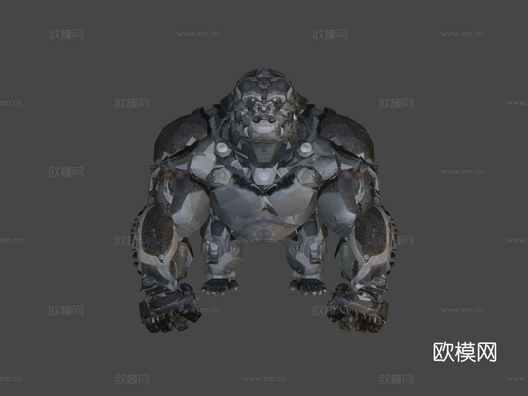 (装配)擎天圣(猩猩模式)--变形金刚野兽崛起3d模型