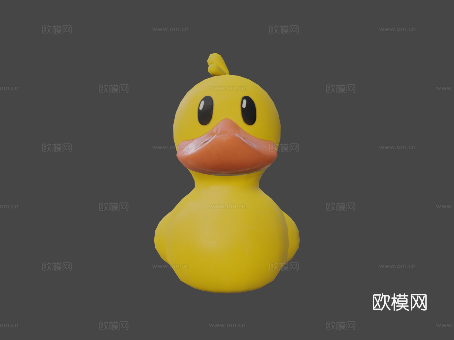 卡通橡皮鸭3d模型