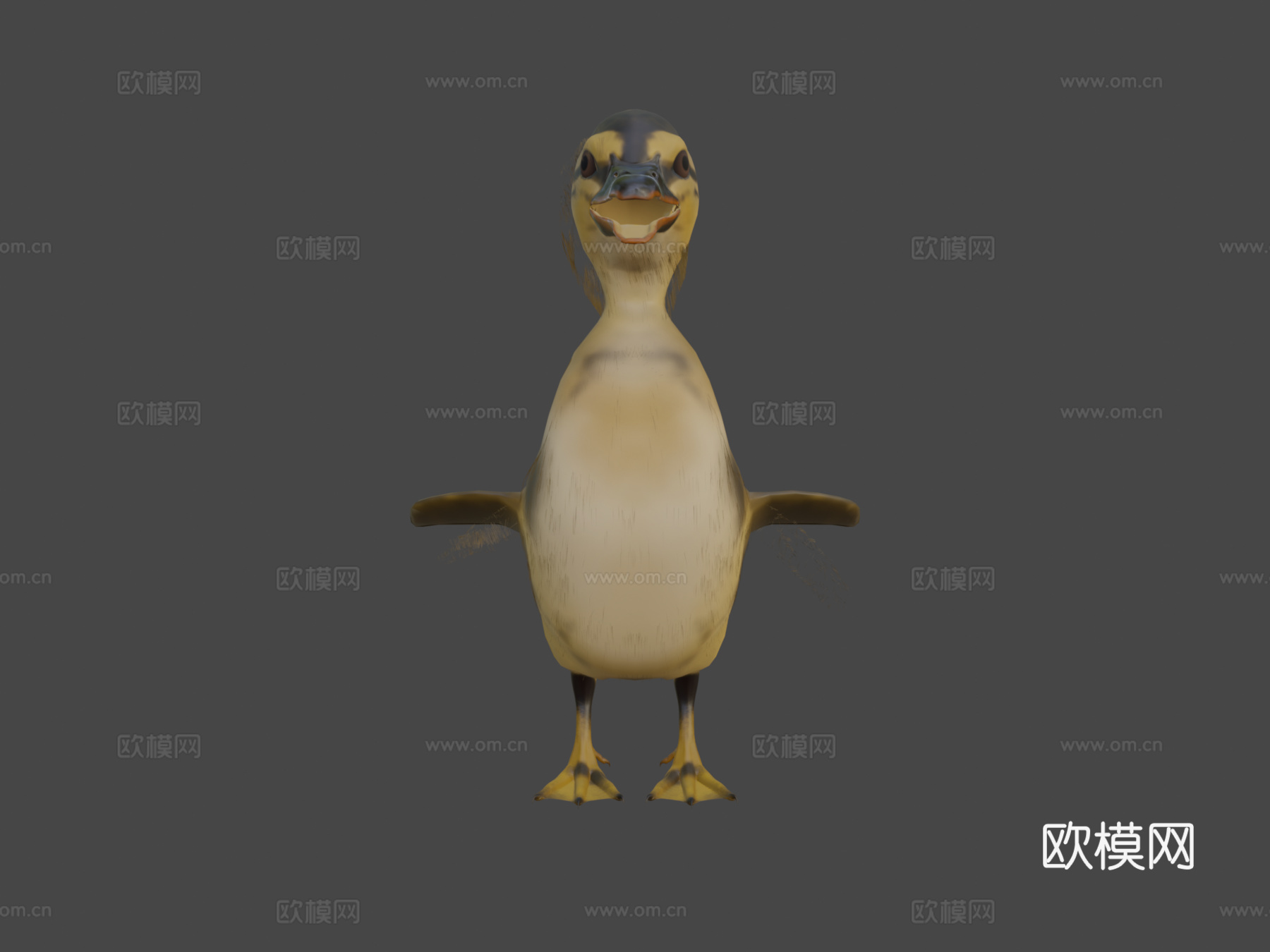 小鸭鸭3d模型