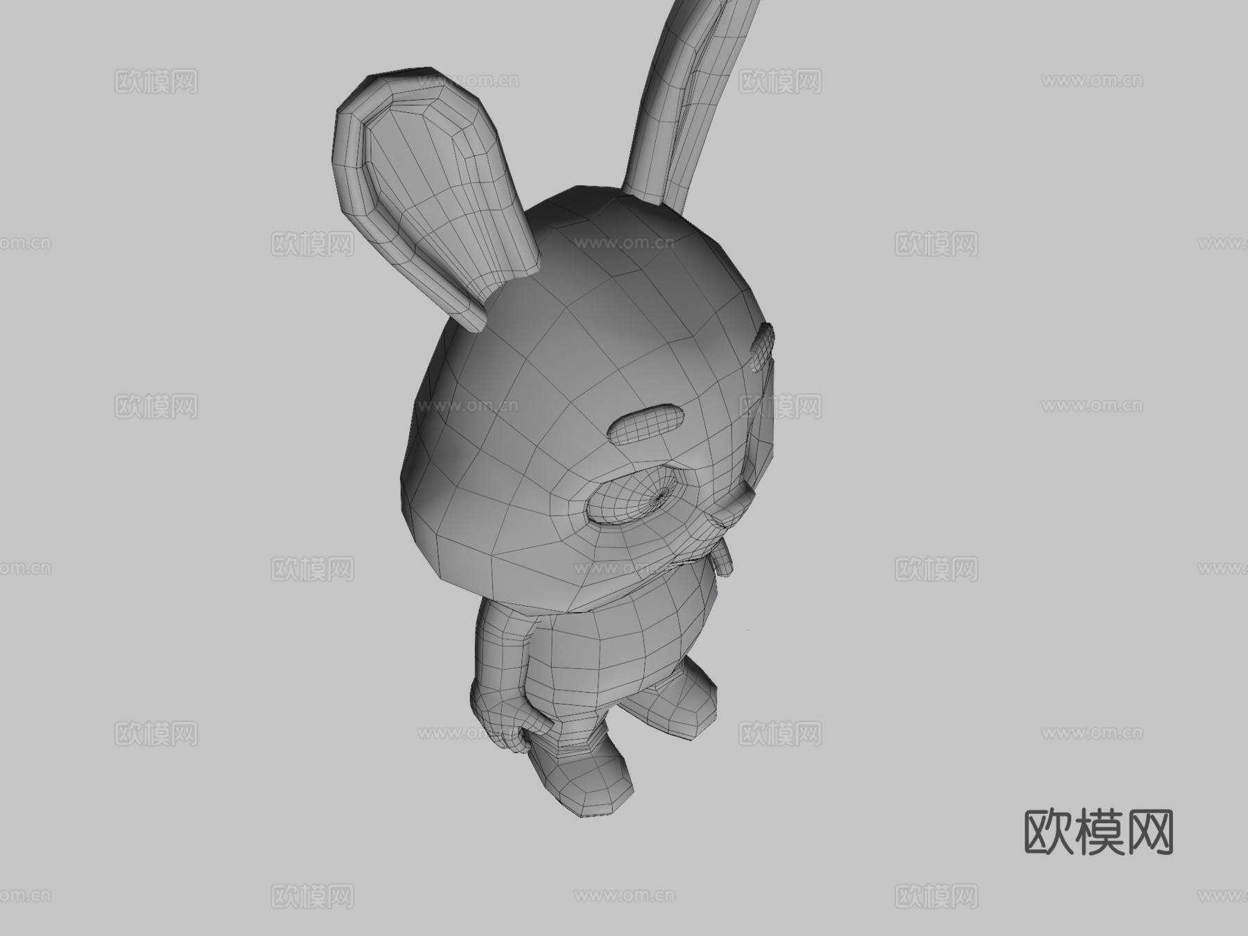 兔子动画绑定3d模型