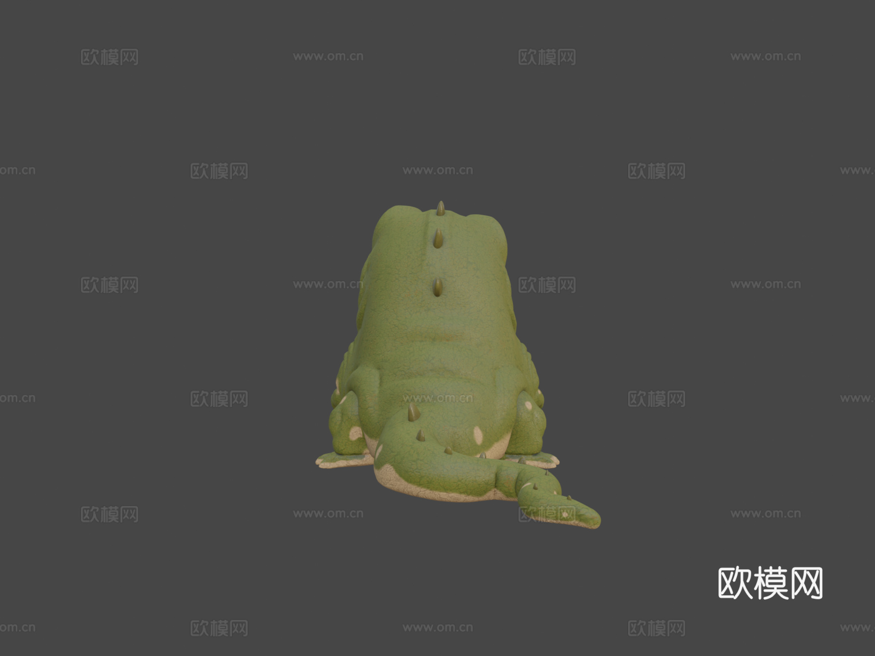 卡通鳄鱼3d模型