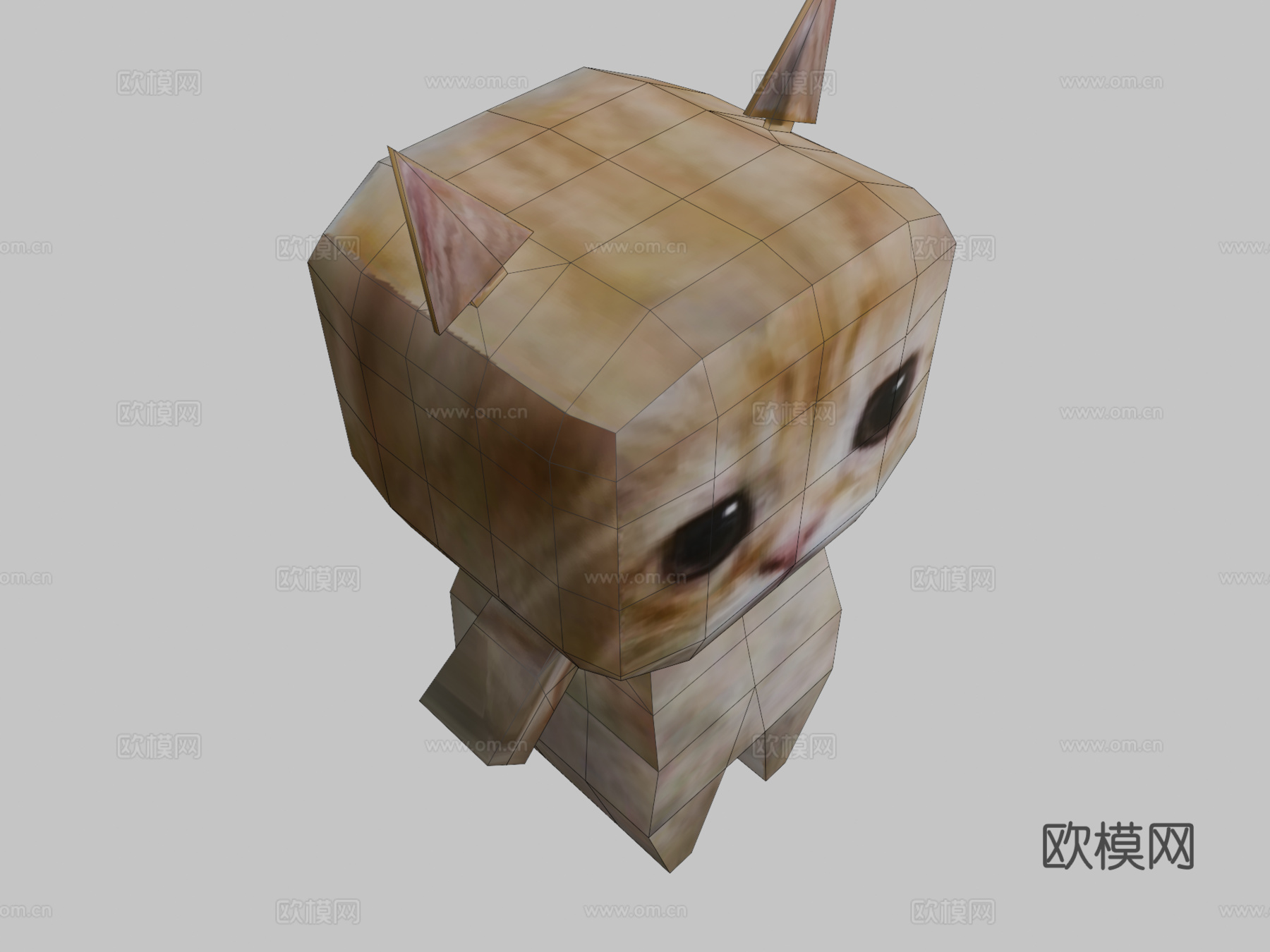 猫箱梗图3d模型