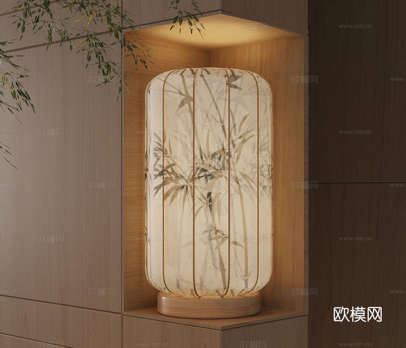 壁灯 新中式壁灯su模型
