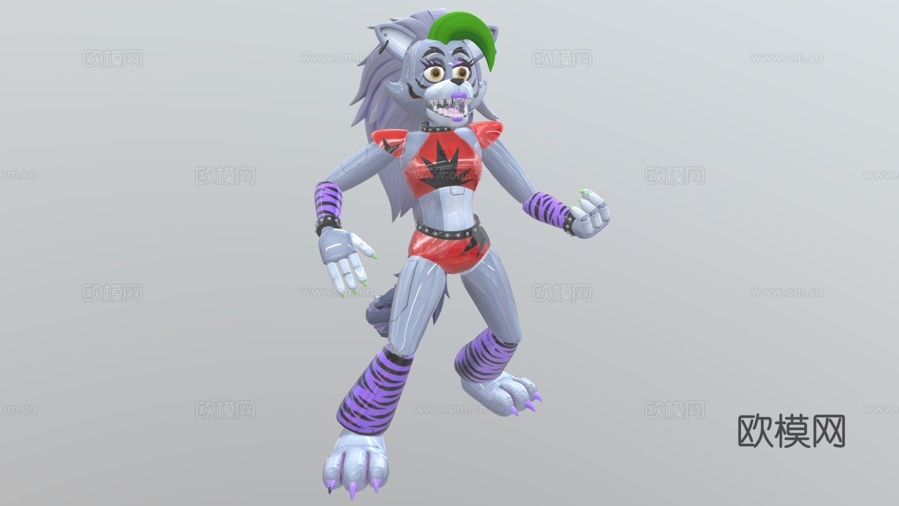 FNaF安全漏洞中的性感狼3d模型
