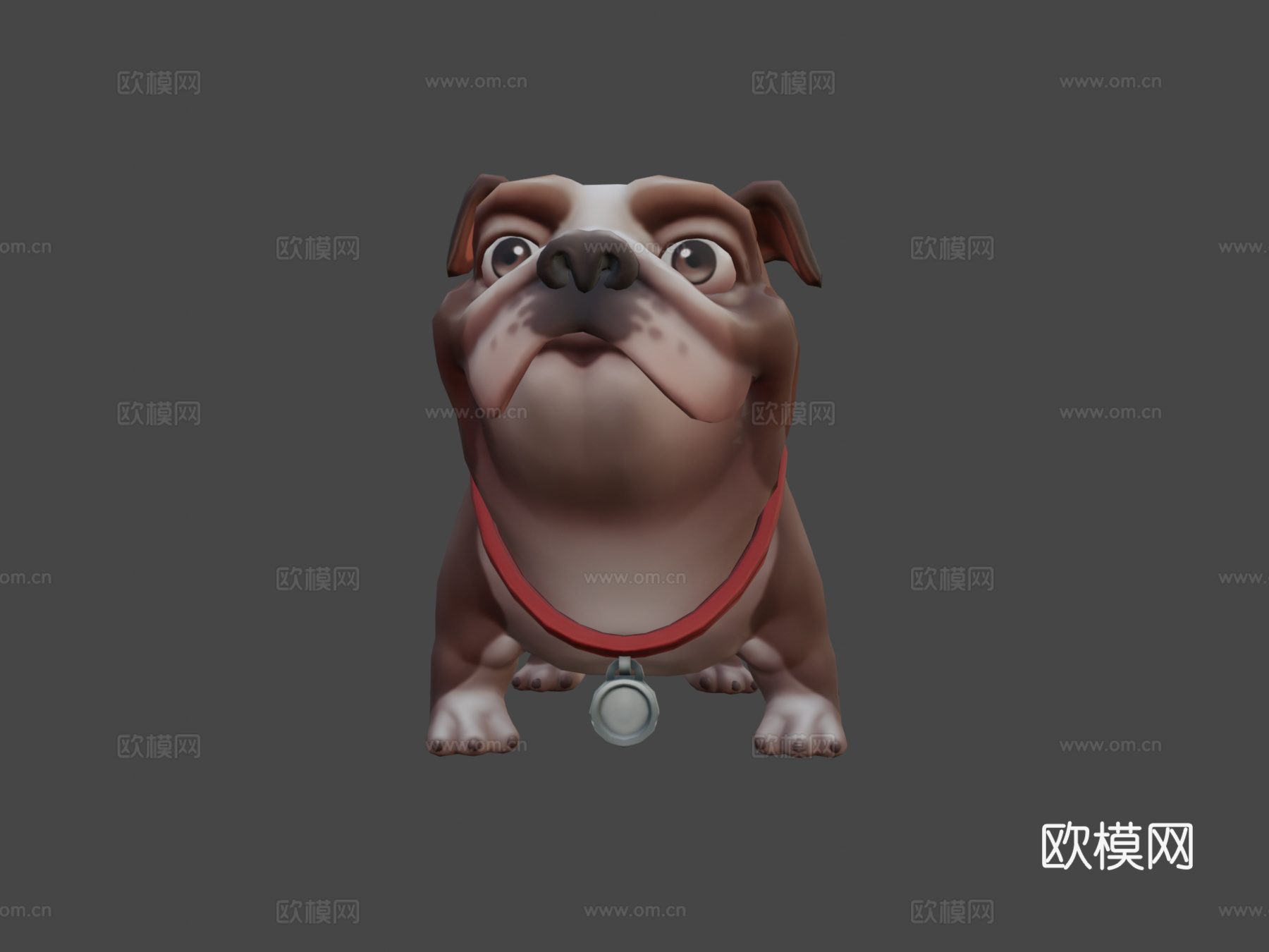 斗牛犬3d模型