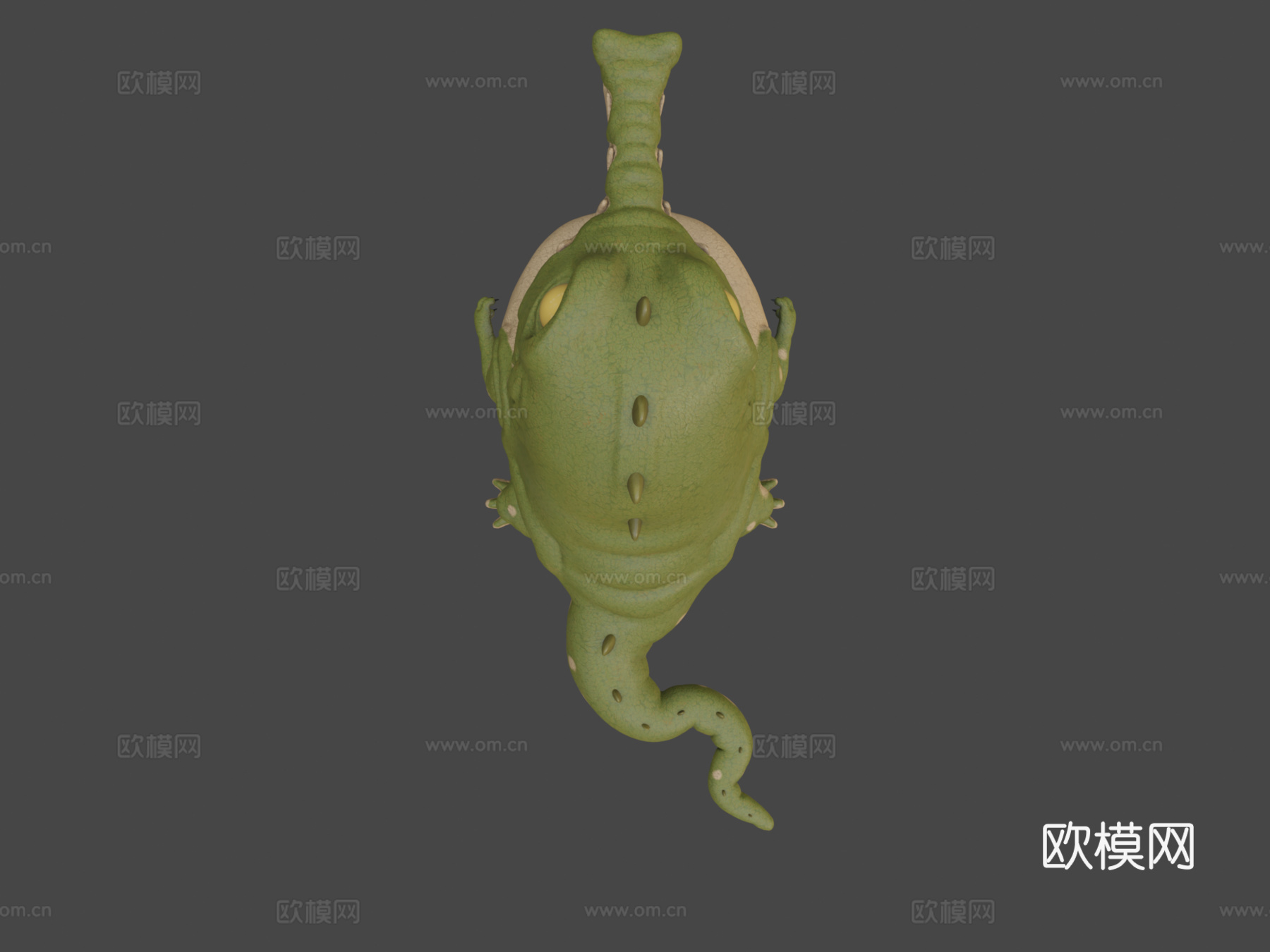 卡通鳄鱼3d模型
