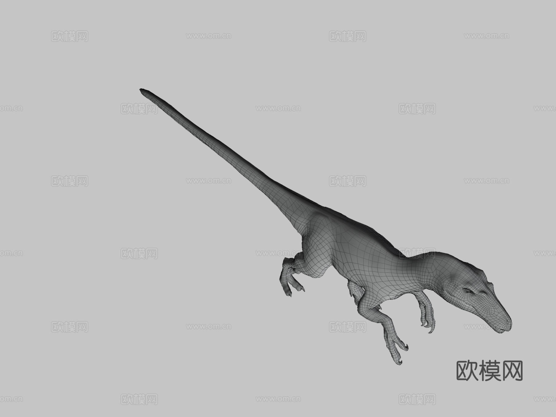 达科他盗龙3d模型