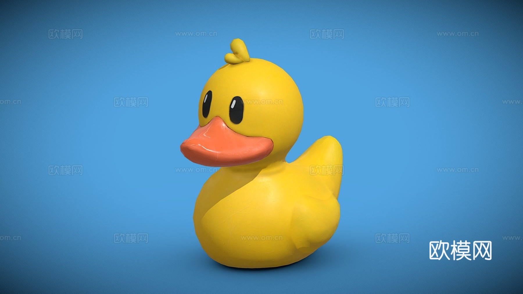 卡通橡皮鸭3d模型