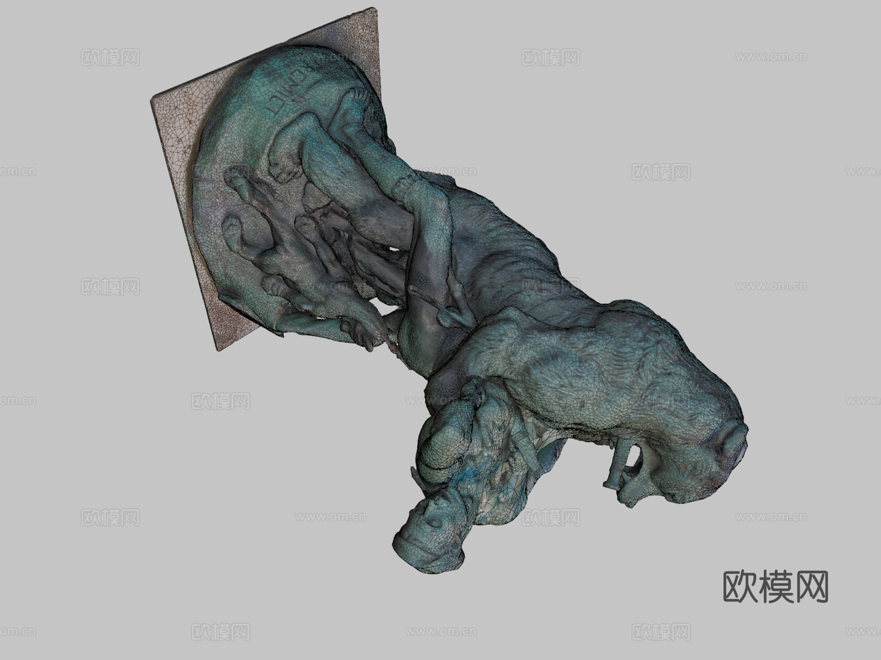 熊崽挖掘者3d模型