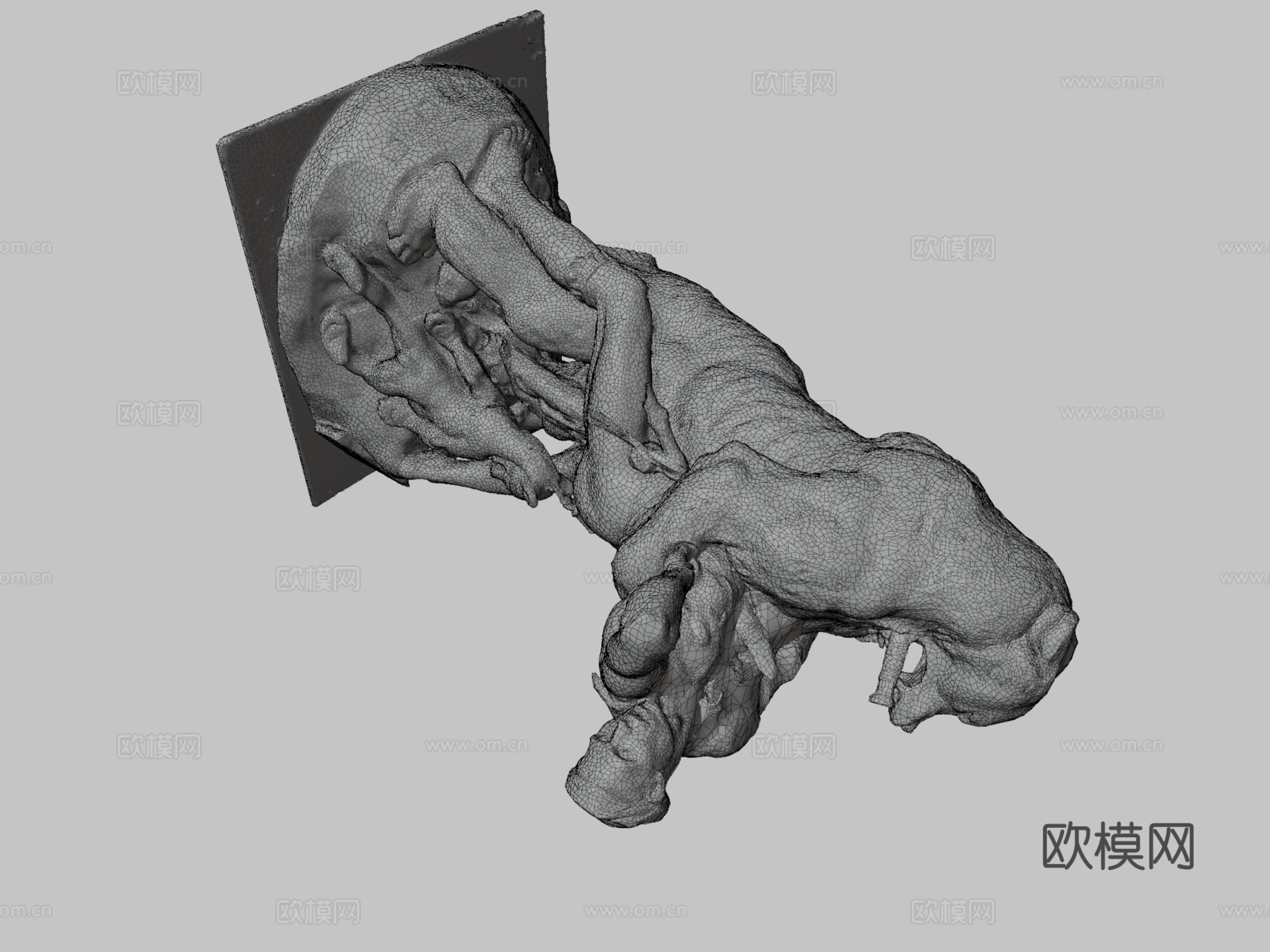 熊崽挖掘者3d模型