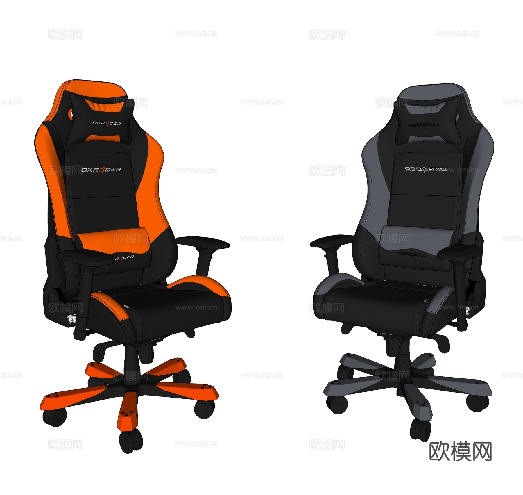 现代电竞椅 现代办公椅 电脑椅su模型