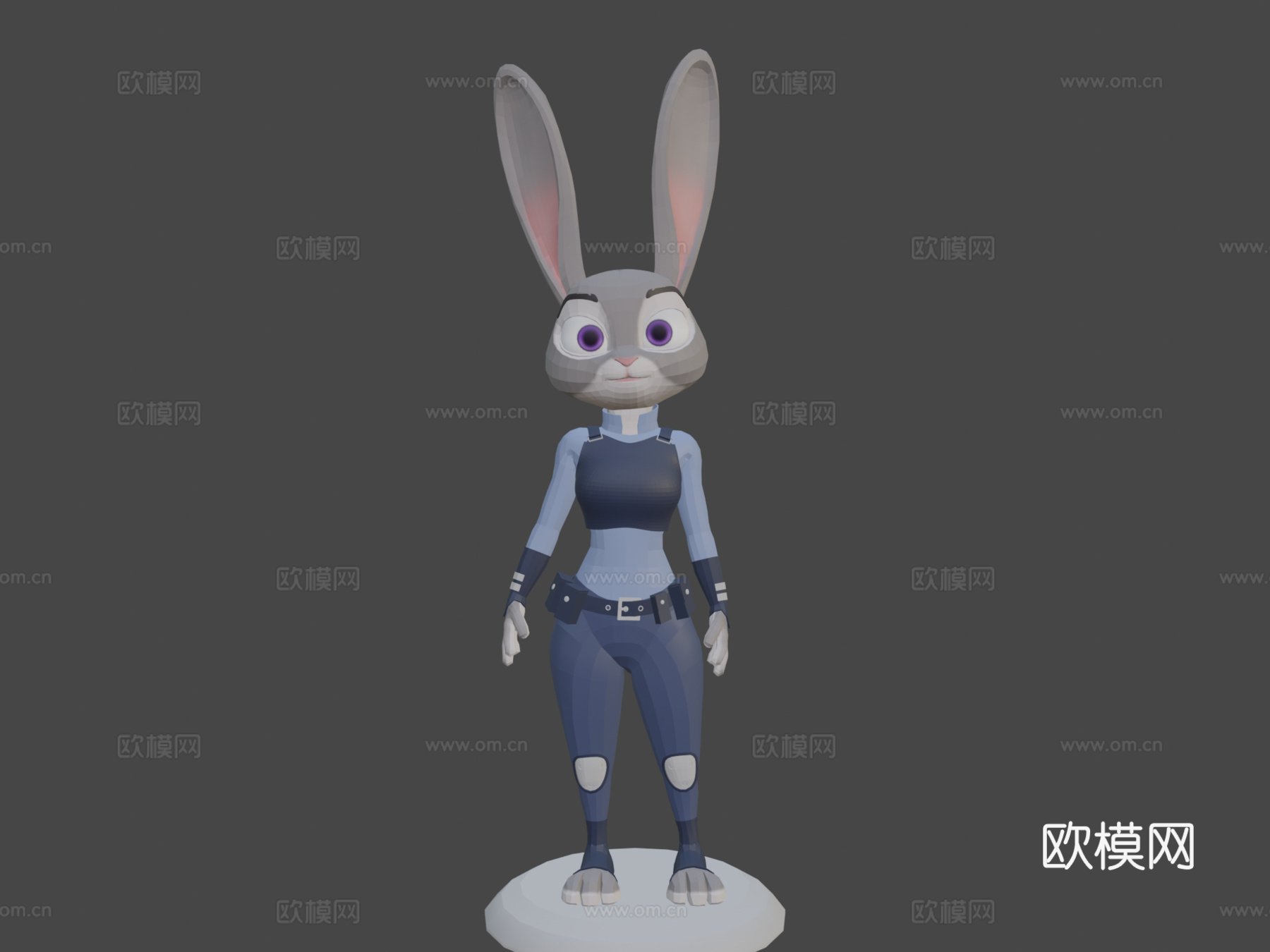 朱迪·霍普斯3d模型