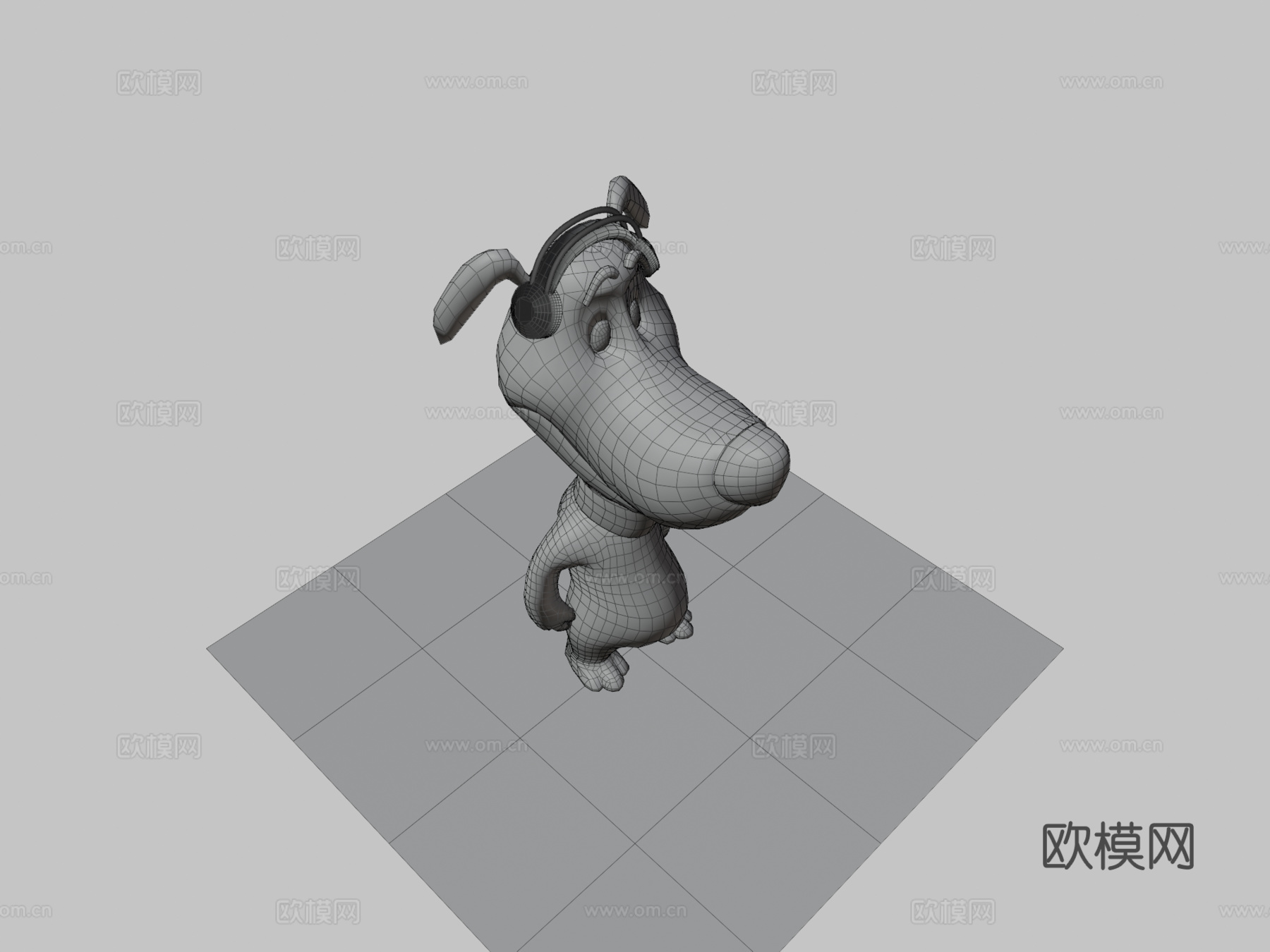 卡通狗3d模型
