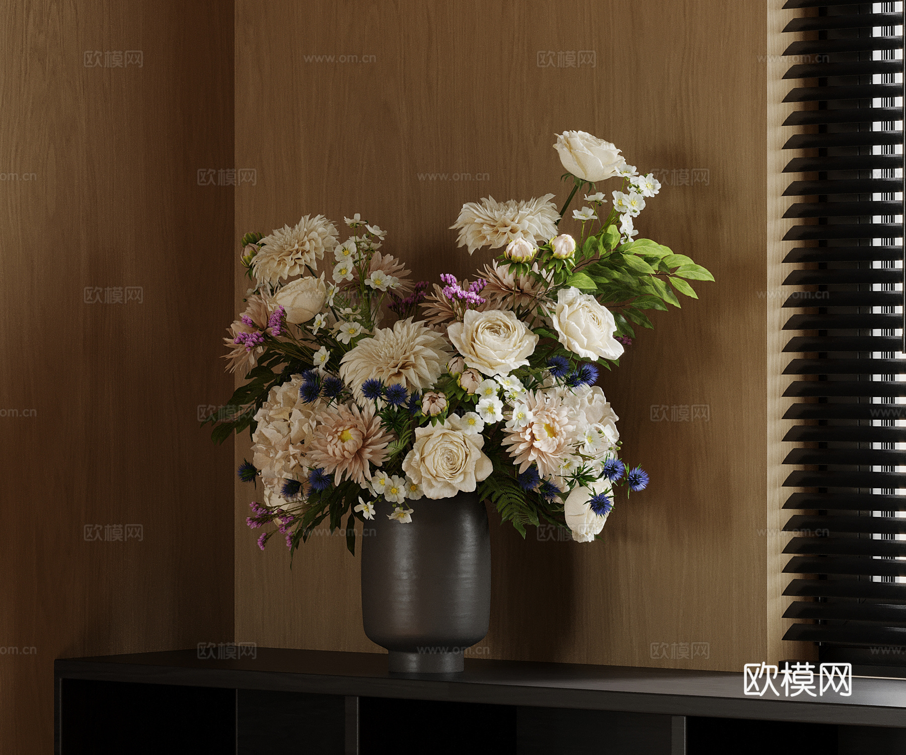 现代花瓶 花艺摆件su模型