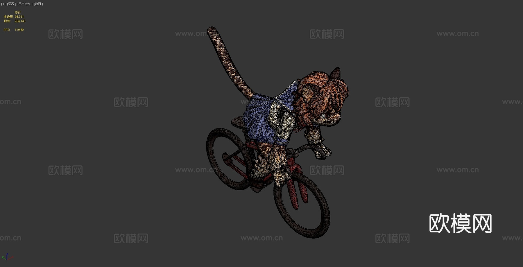 猎豹3D模型同人画3d模型