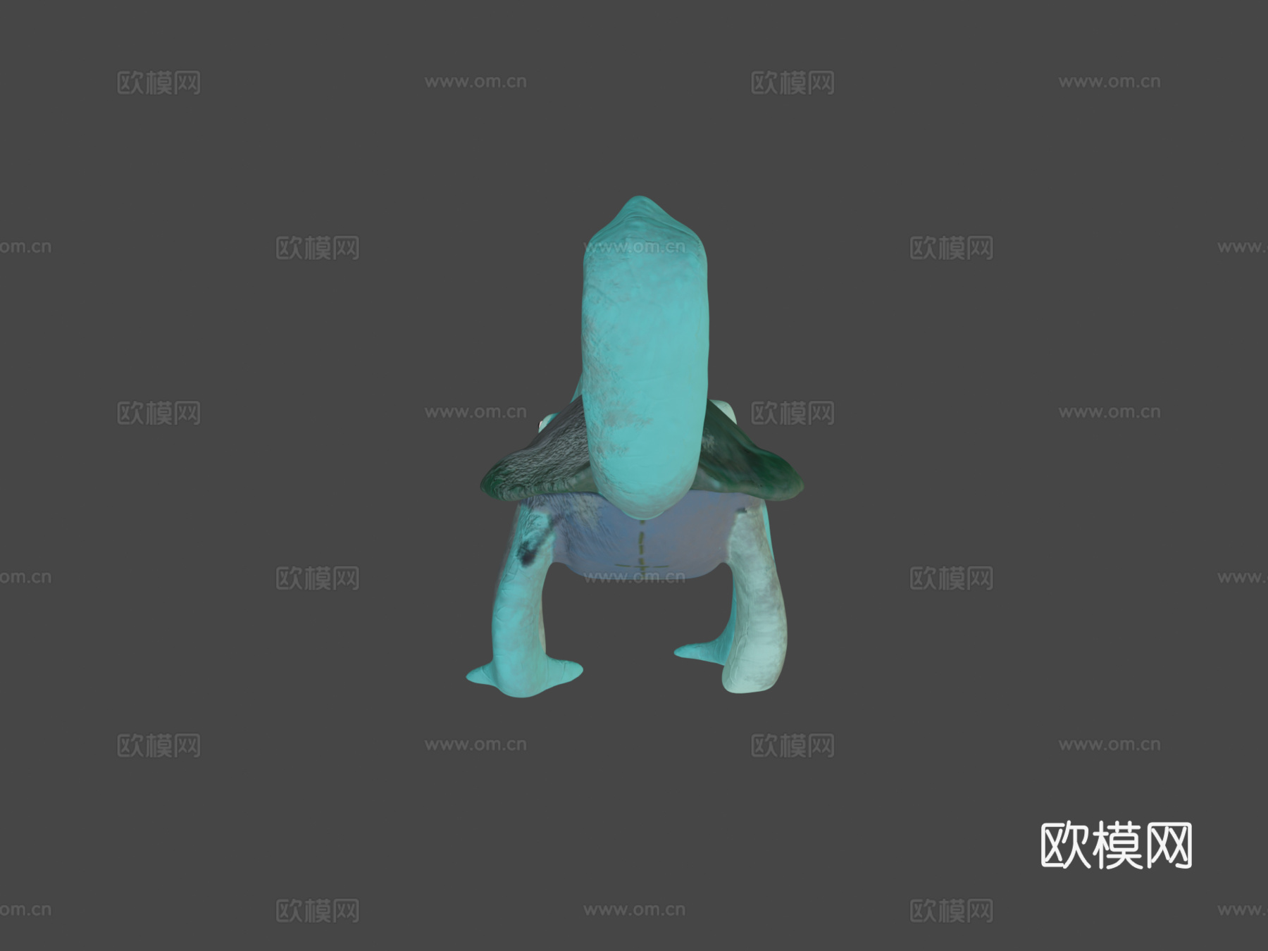 茶魔立和玉魔立绑定3d模型