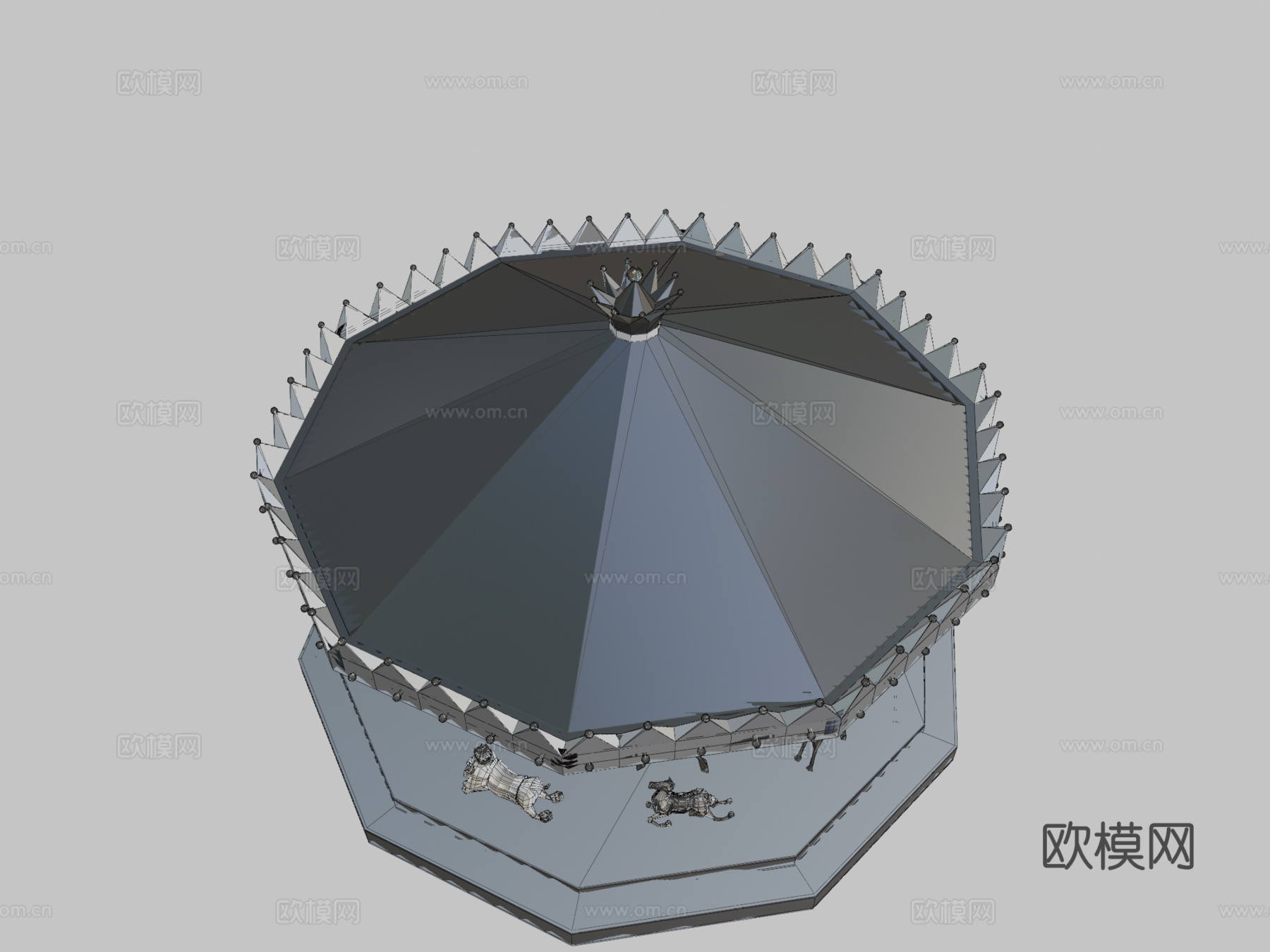 旋转木马3d模型