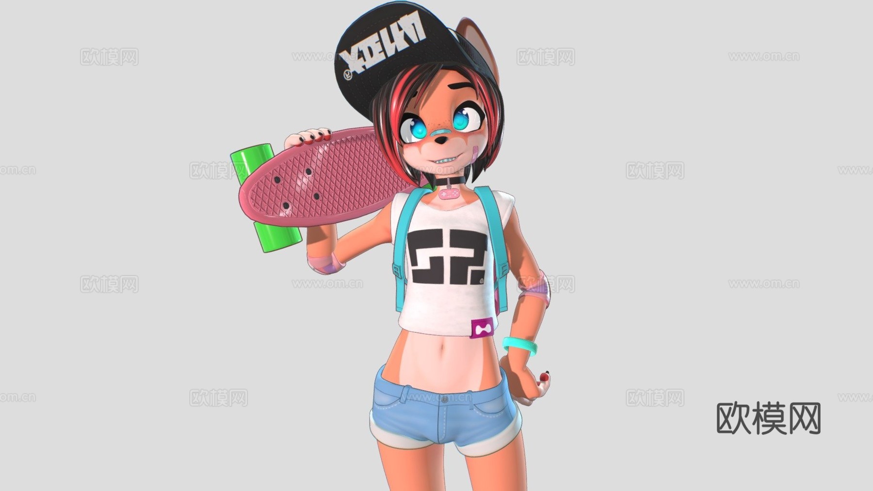 凯拉狐狸3d模型