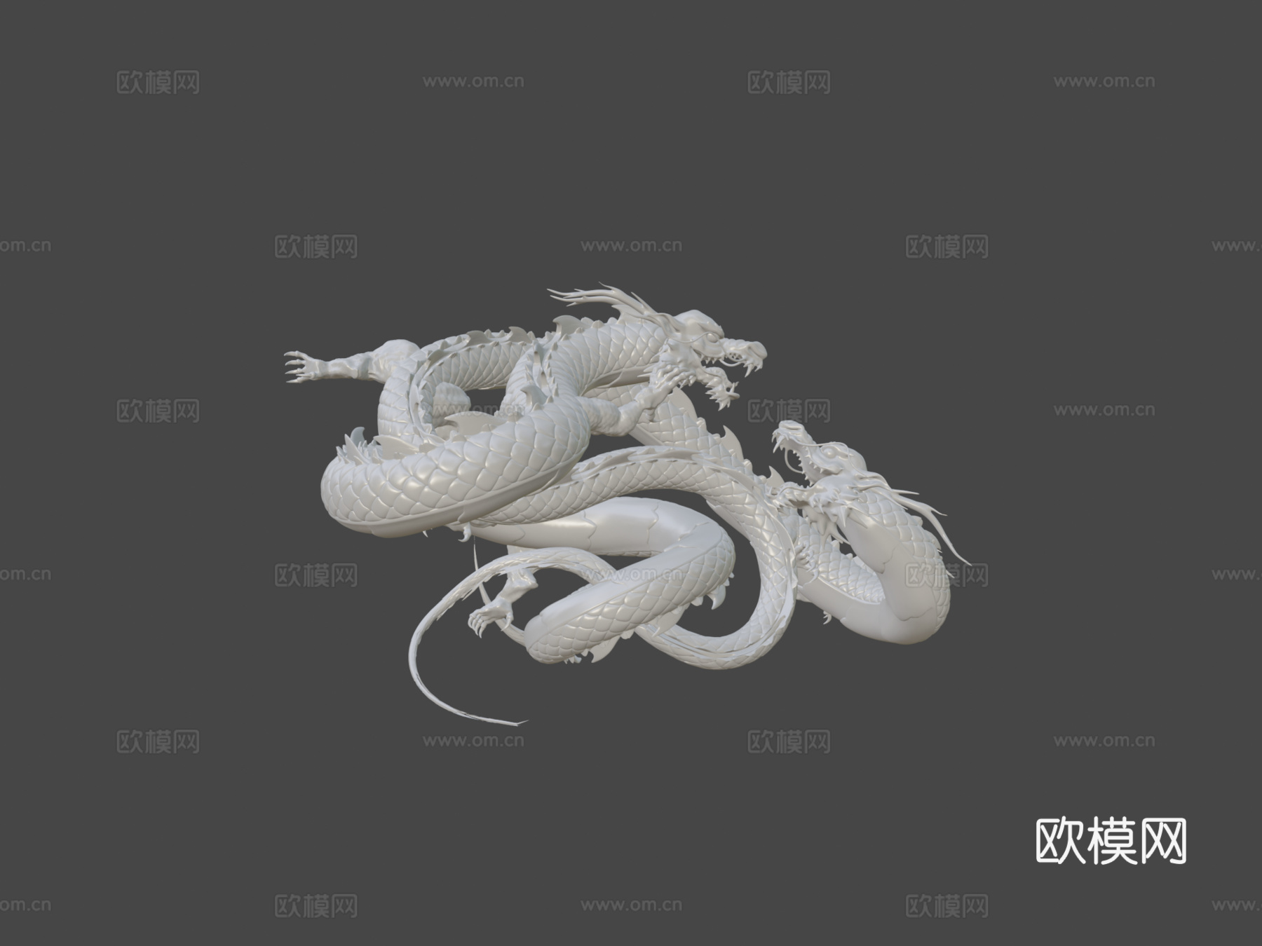 双龙3d模型
