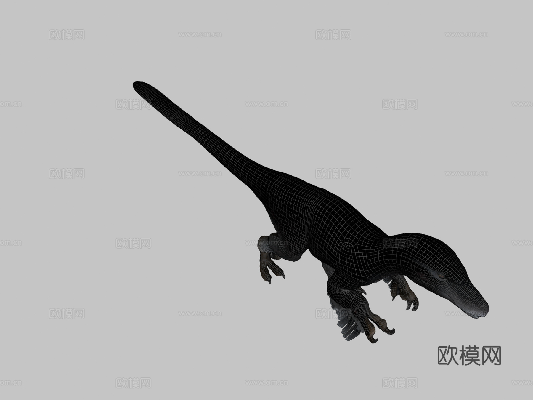 犹他盗龙3d模型
